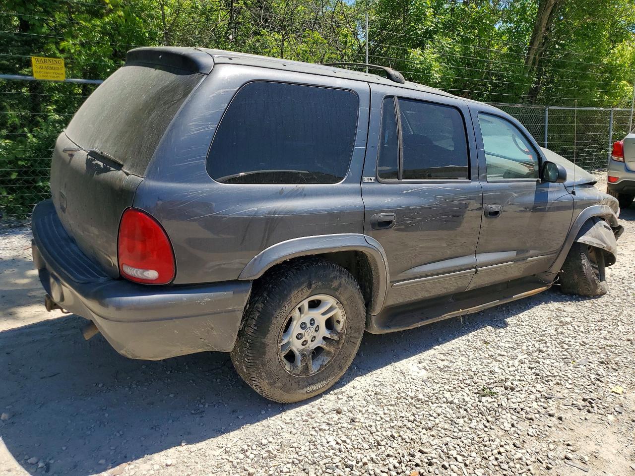 2002 Dodge Durango Slt Gray vin: 1B4HS48N32F108002
