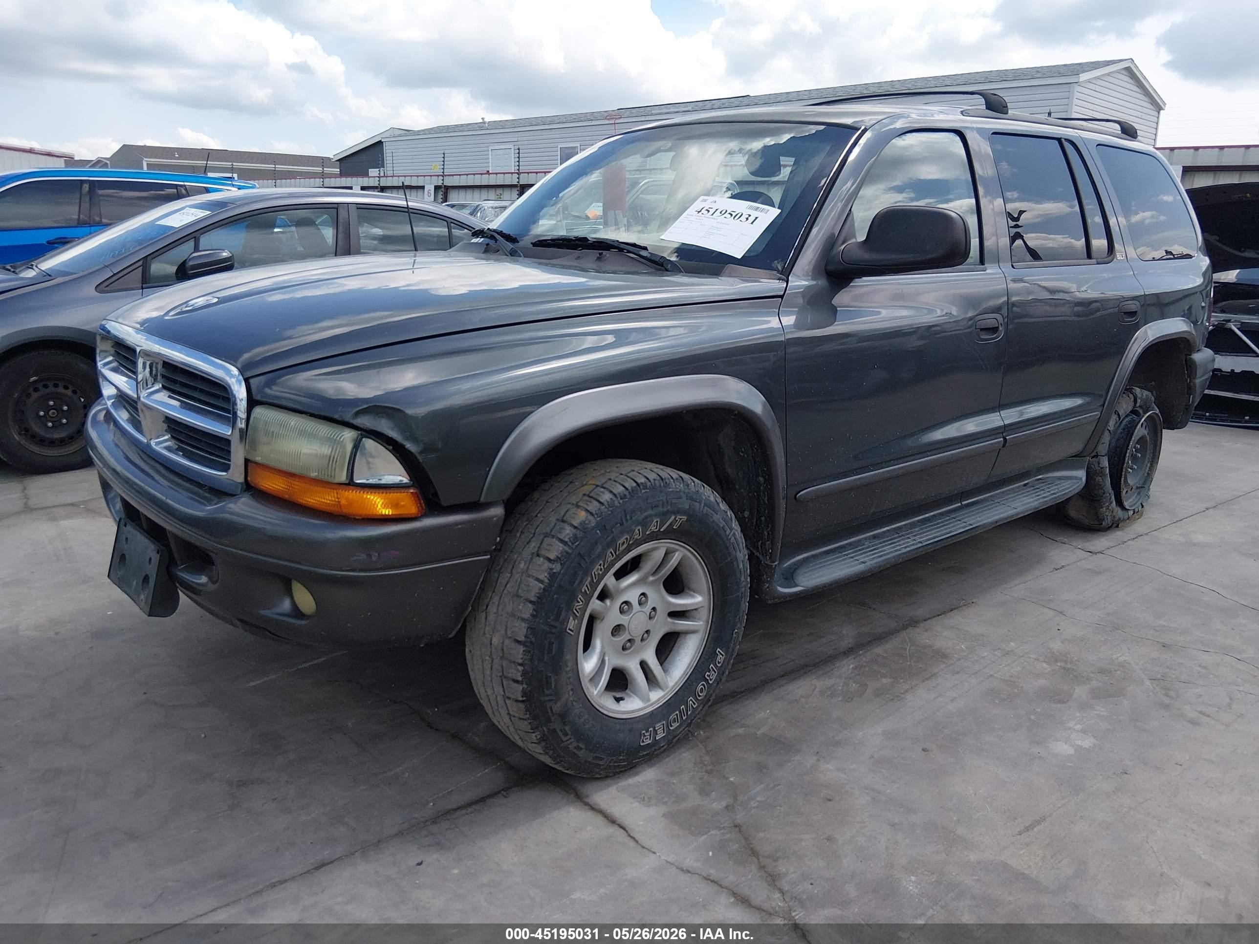 2002 Dodge Durango Slt Gray vin: 1B4HS48N32F161850