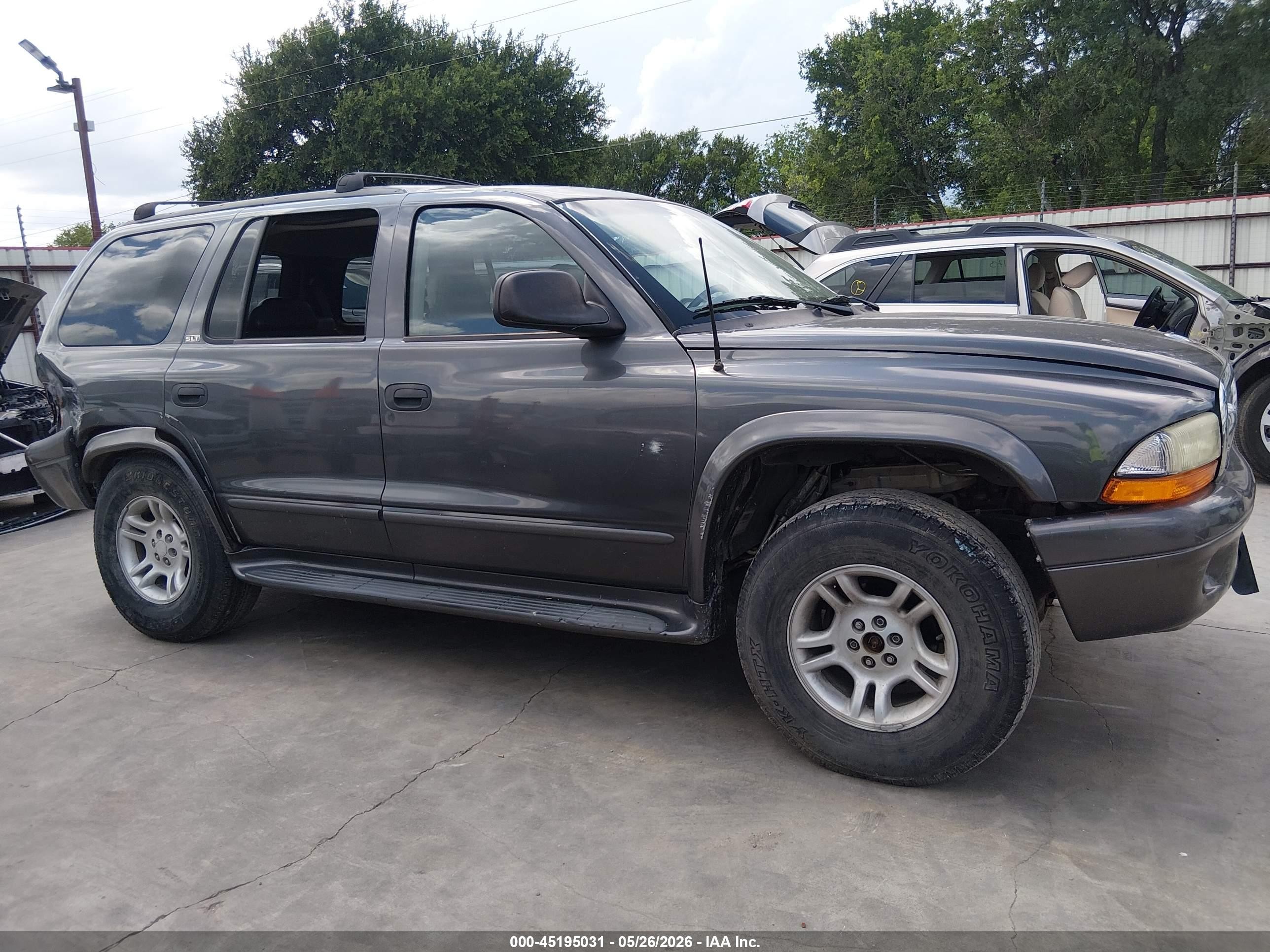 2002 Dodge Durango Slt Gray vin: 1B4HS48N32F161850