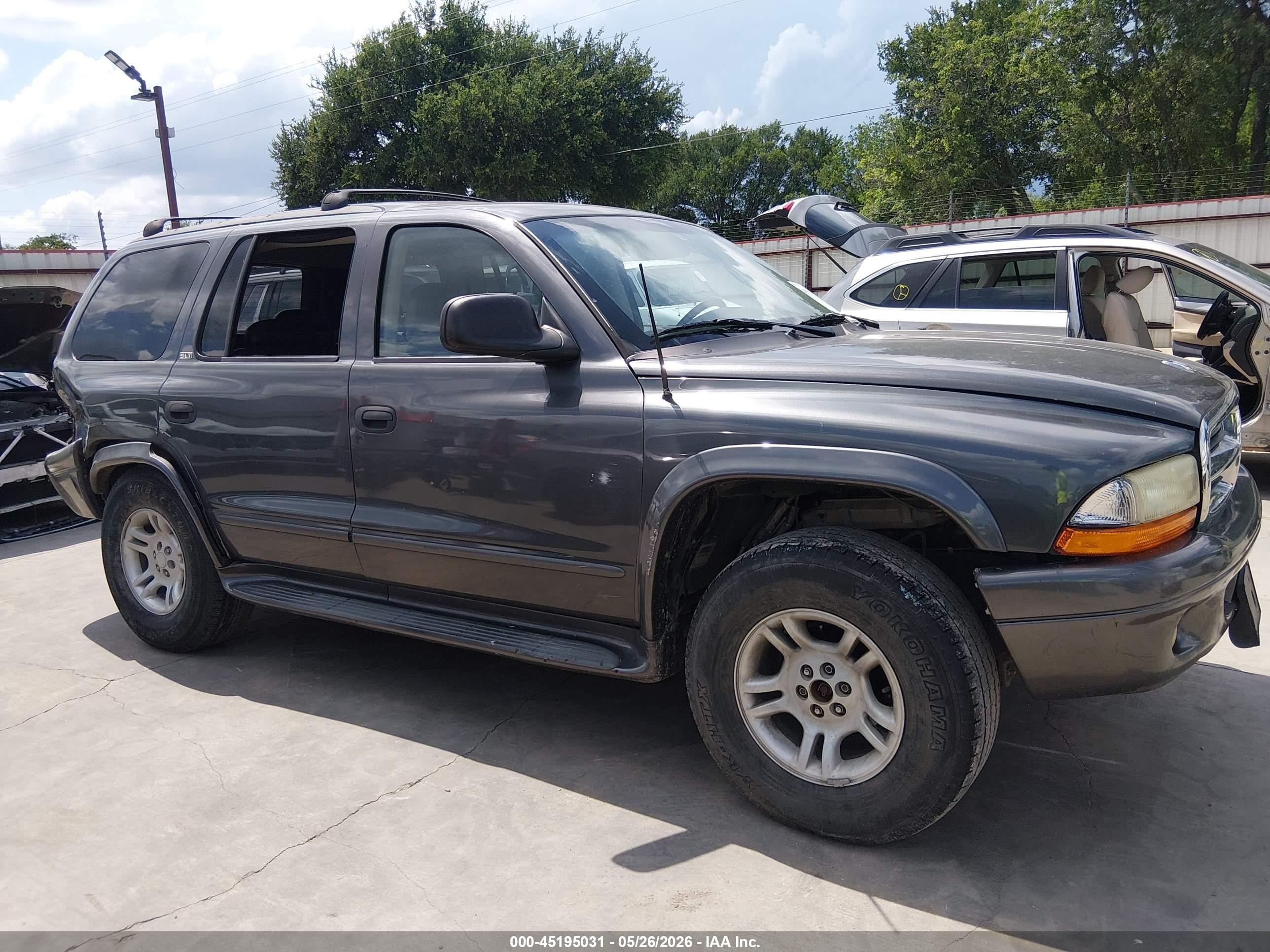 2002 Dodge Durango Slt Gray vin: 1B4HS48N32F161850