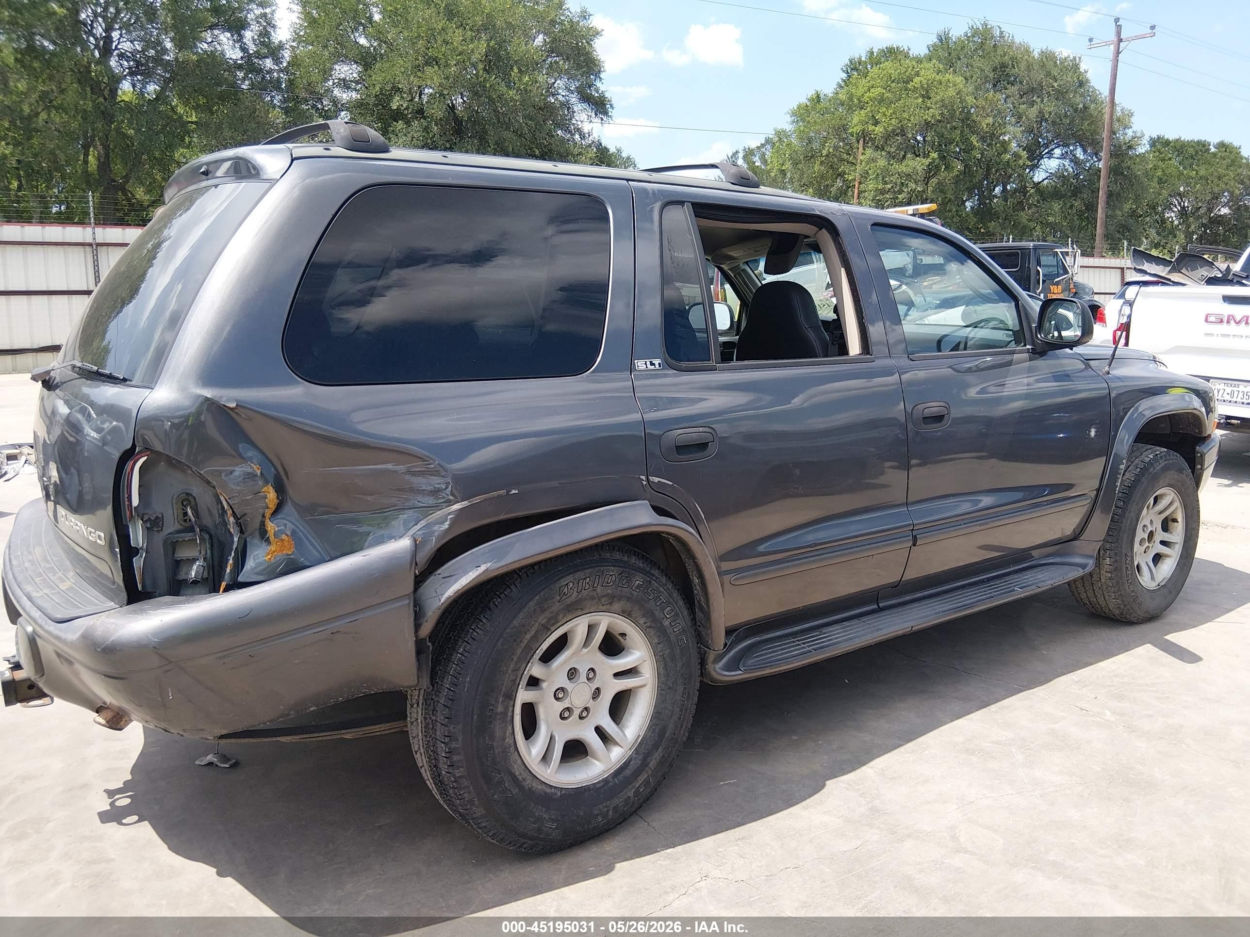 2002 Dodge Durango Slt Gray vin: 1B4HS48N32F161850