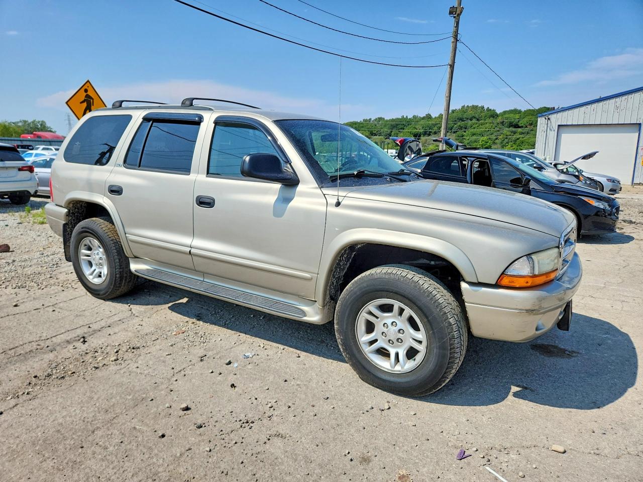 2002 Dodge Durango Slt Cream vin: 1B4HS48N92F147726