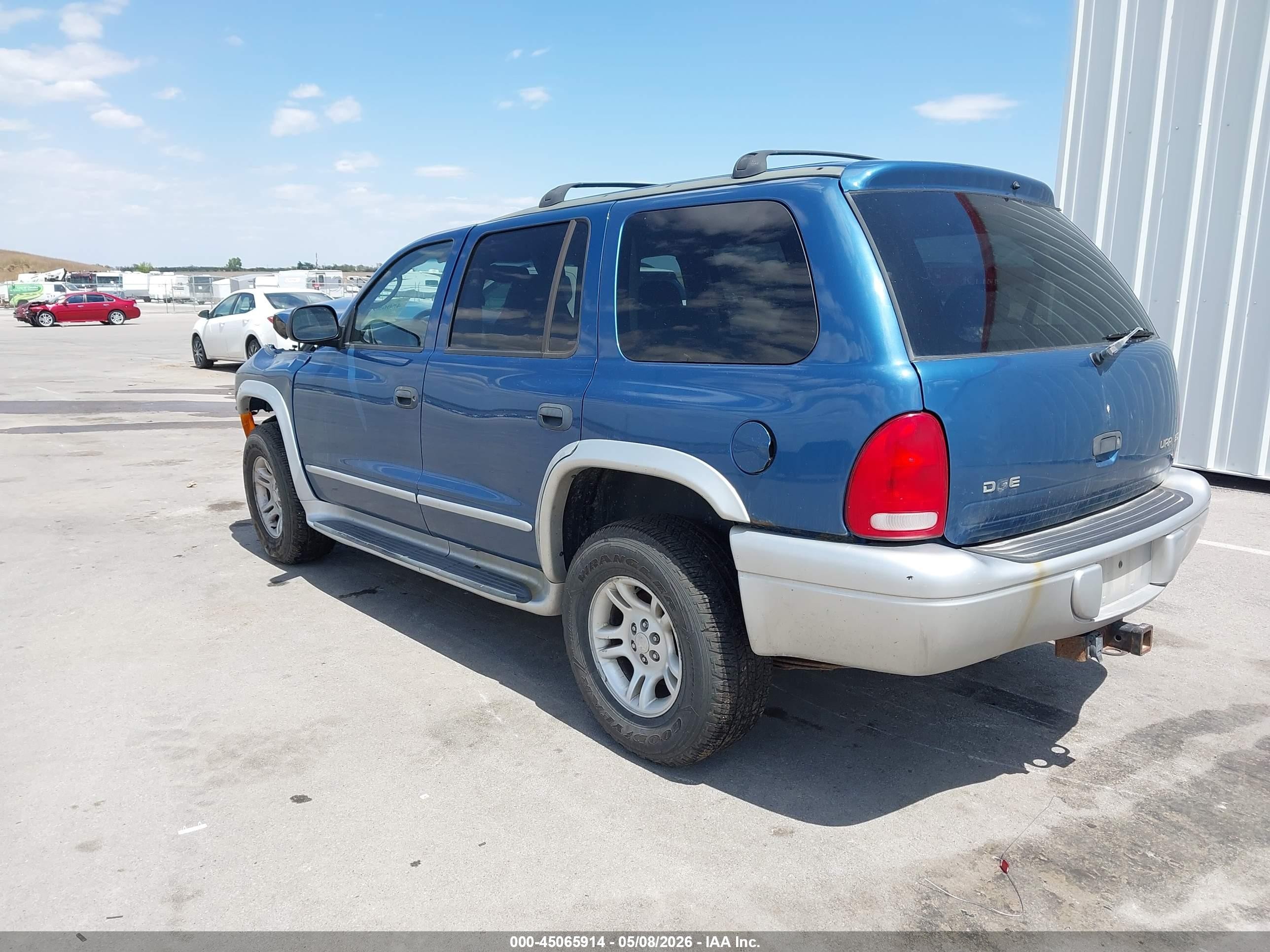 2002 Dodge Durango Slt Plus Blue vin: 1B4HS58N02F153968