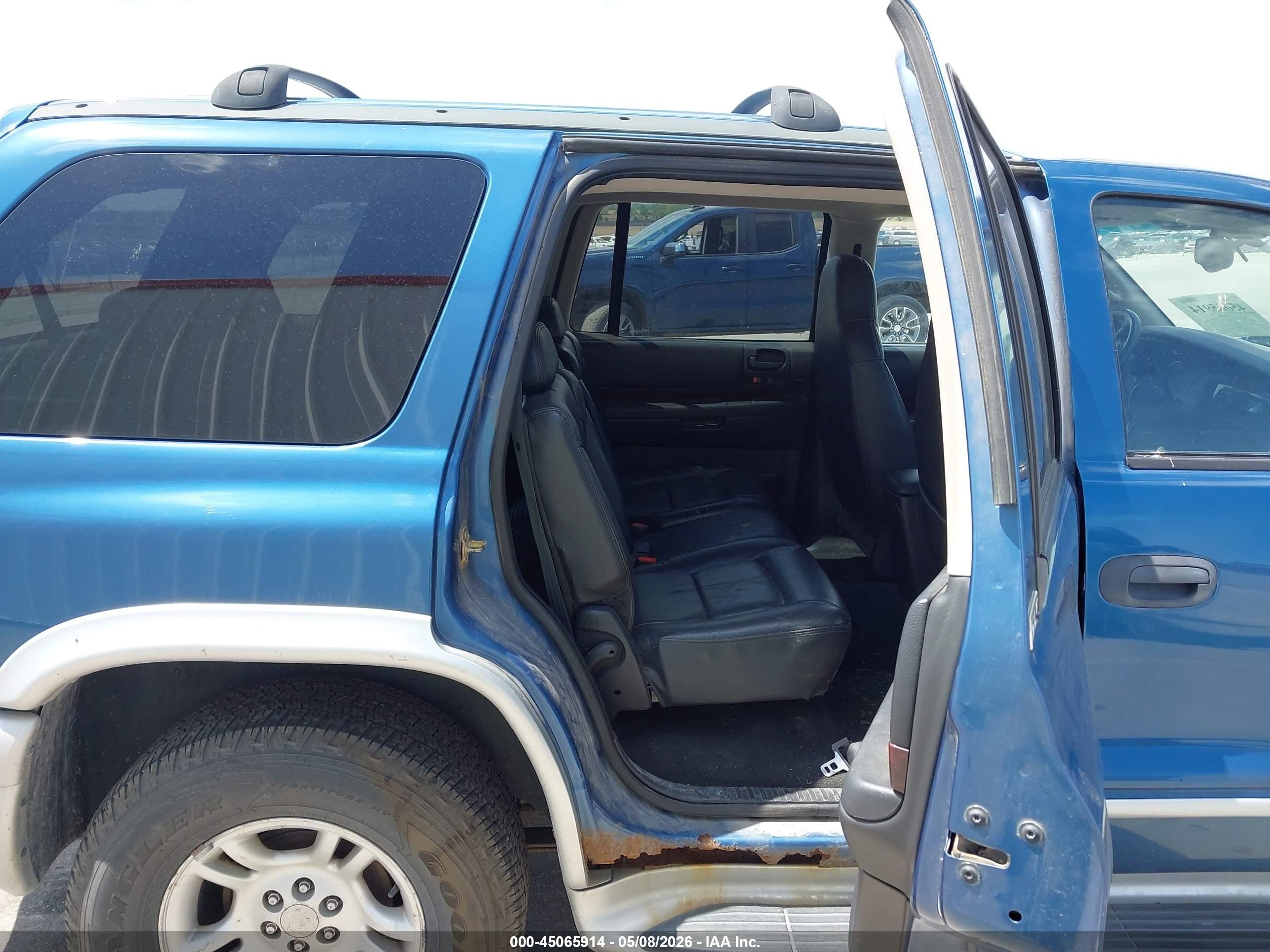 2002 Dodge Durango Slt Plus Blue vin: 1B4HS58N02F153968