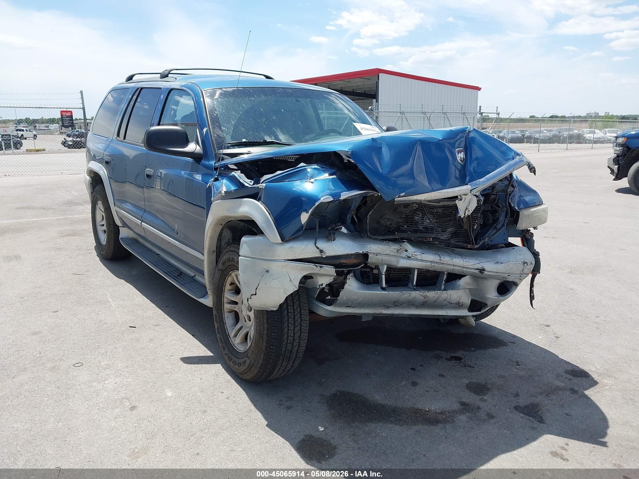 2002 Dodge Durango Slt Plus Blue vin: 1B4HS58N02F153968