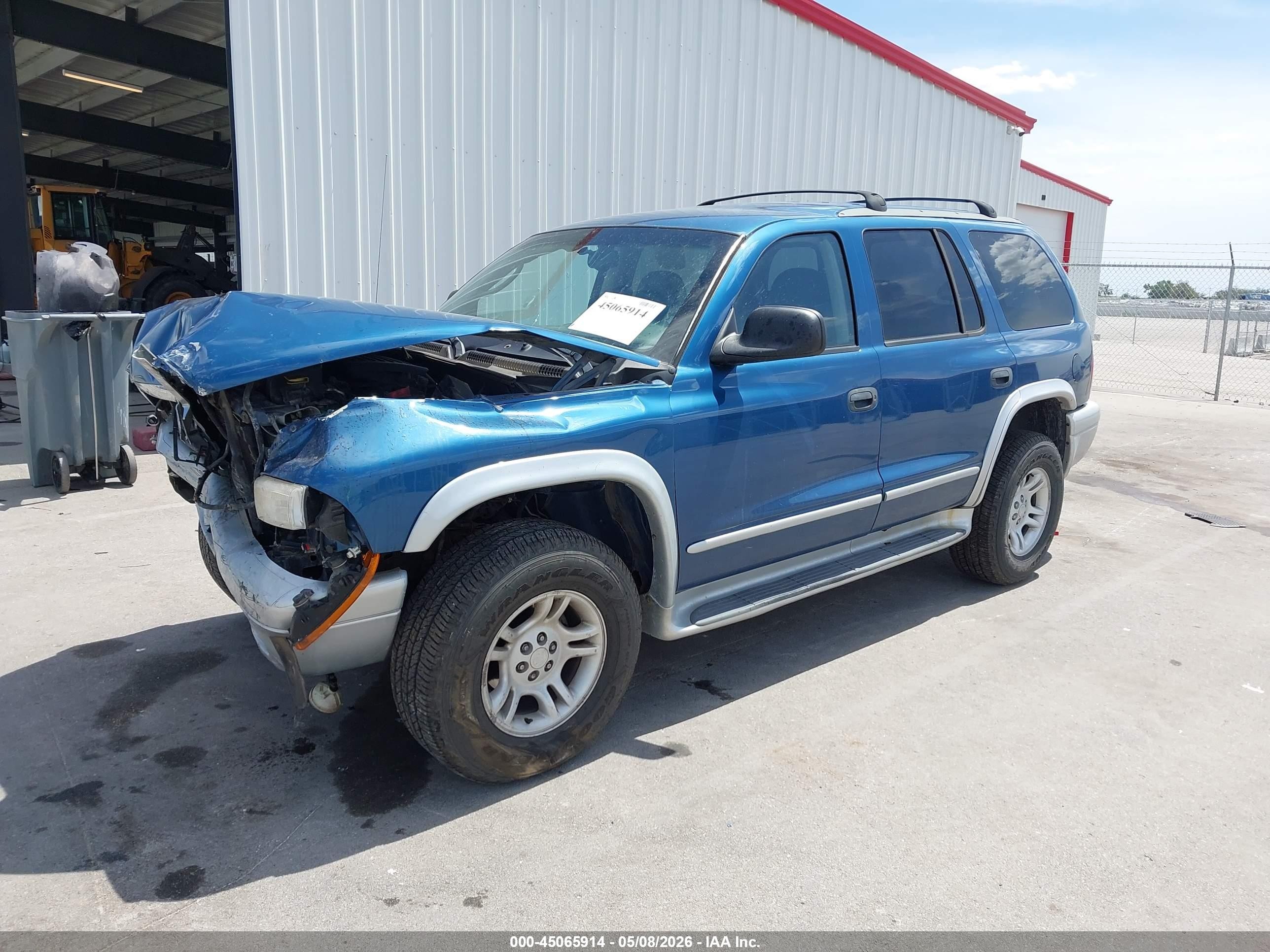 2002 Dodge Durango Slt Plus Blue vin: 1B4HS58N02F153968
