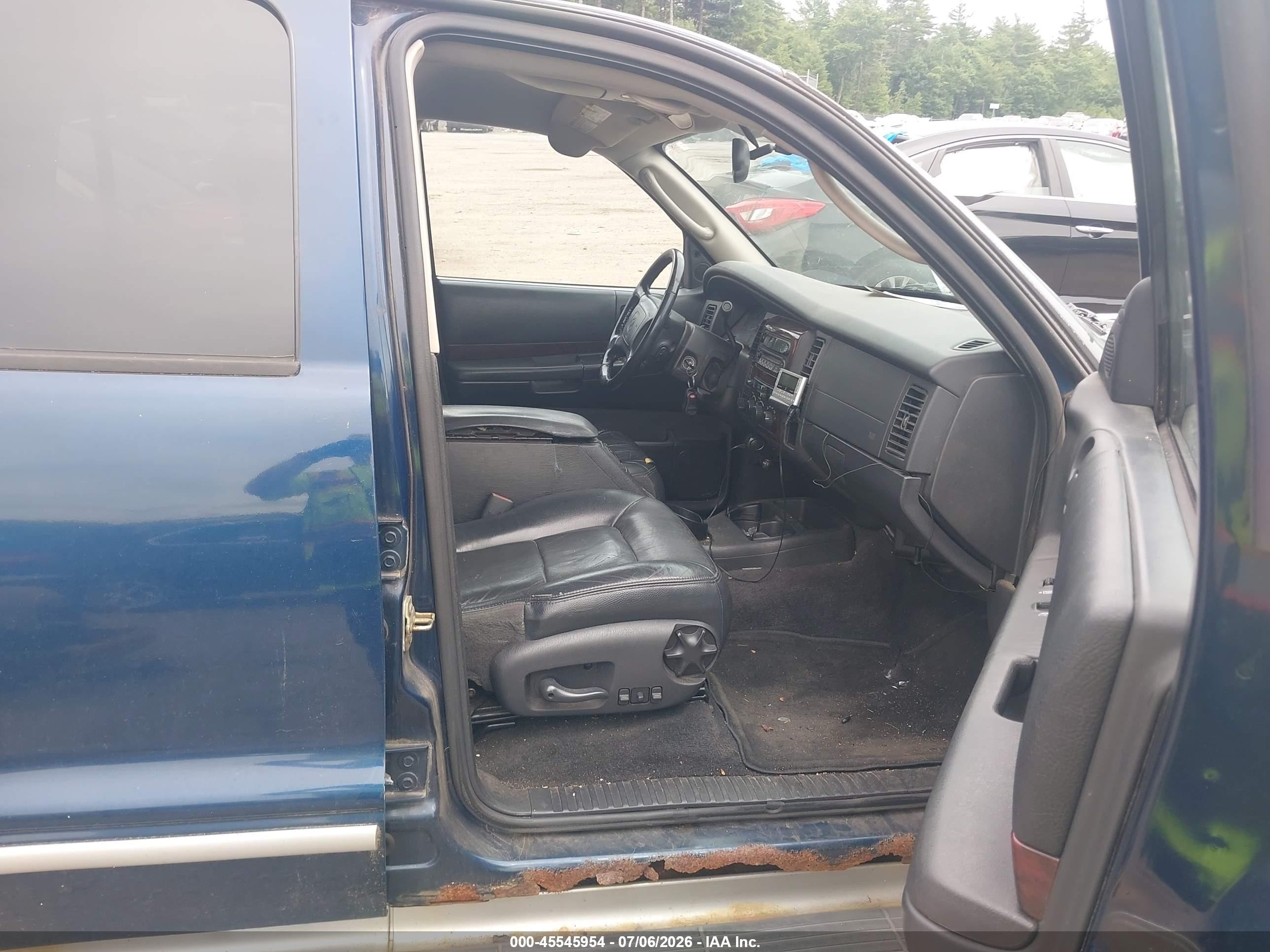 2002 Dodge Durango Slt Plus Blue vin: 1B4HS58N52F102255