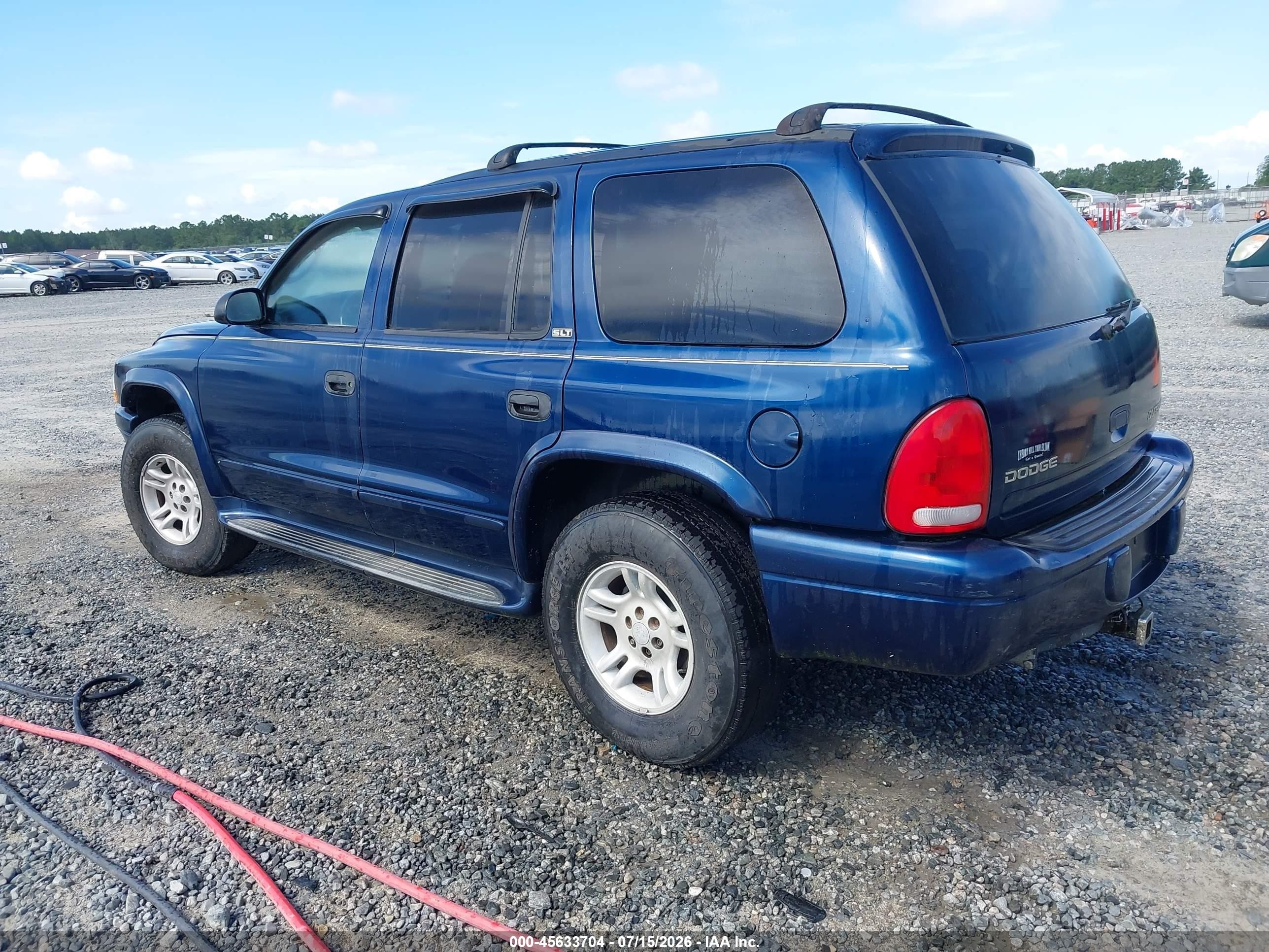 2002 Dodge Durango Slt Plus Dark Blue vin: 1B4HS58N72F176227