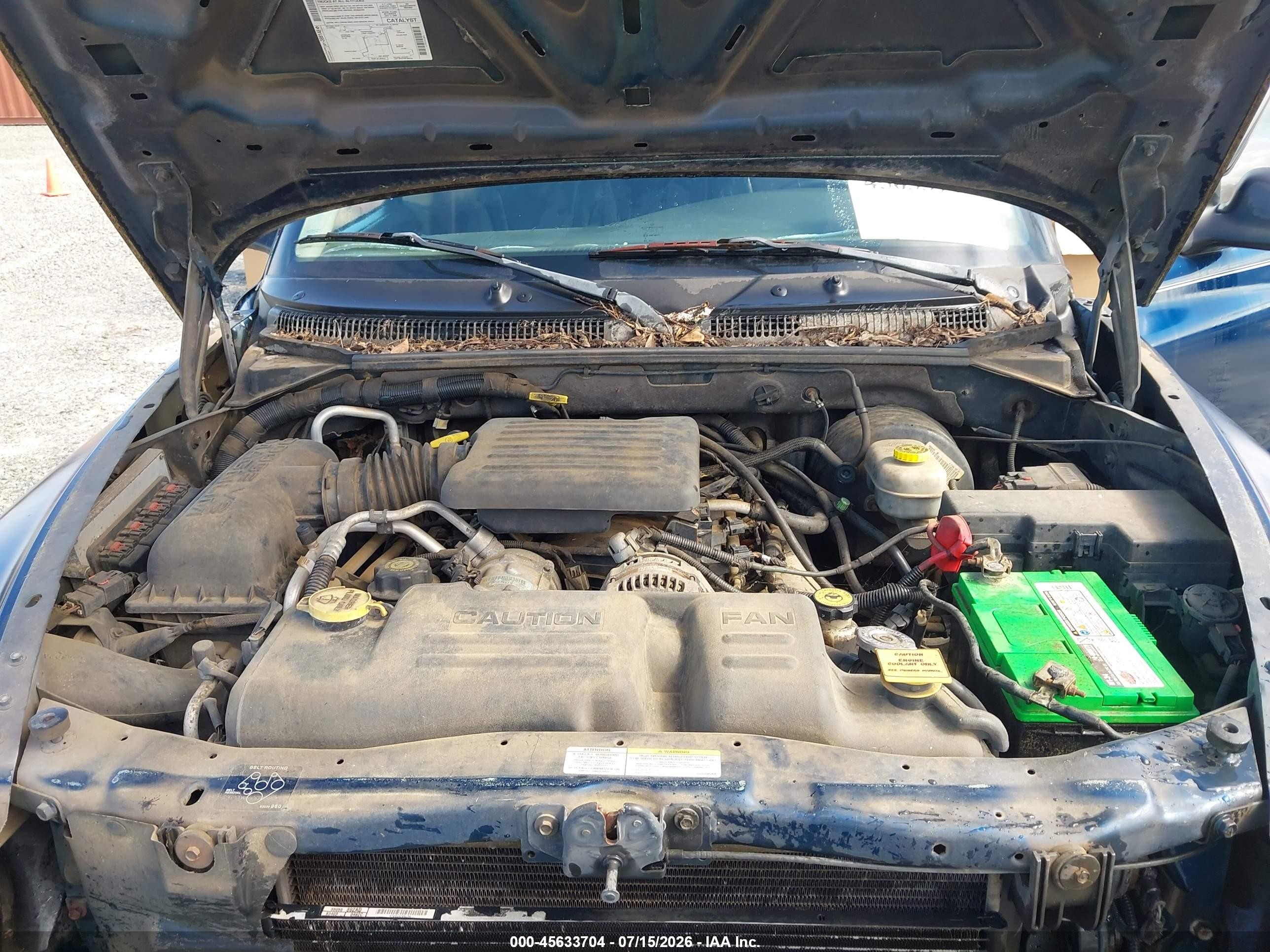 2002 Dodge Durango Slt Plus Dark Blue vin: 1B4HS58N72F176227