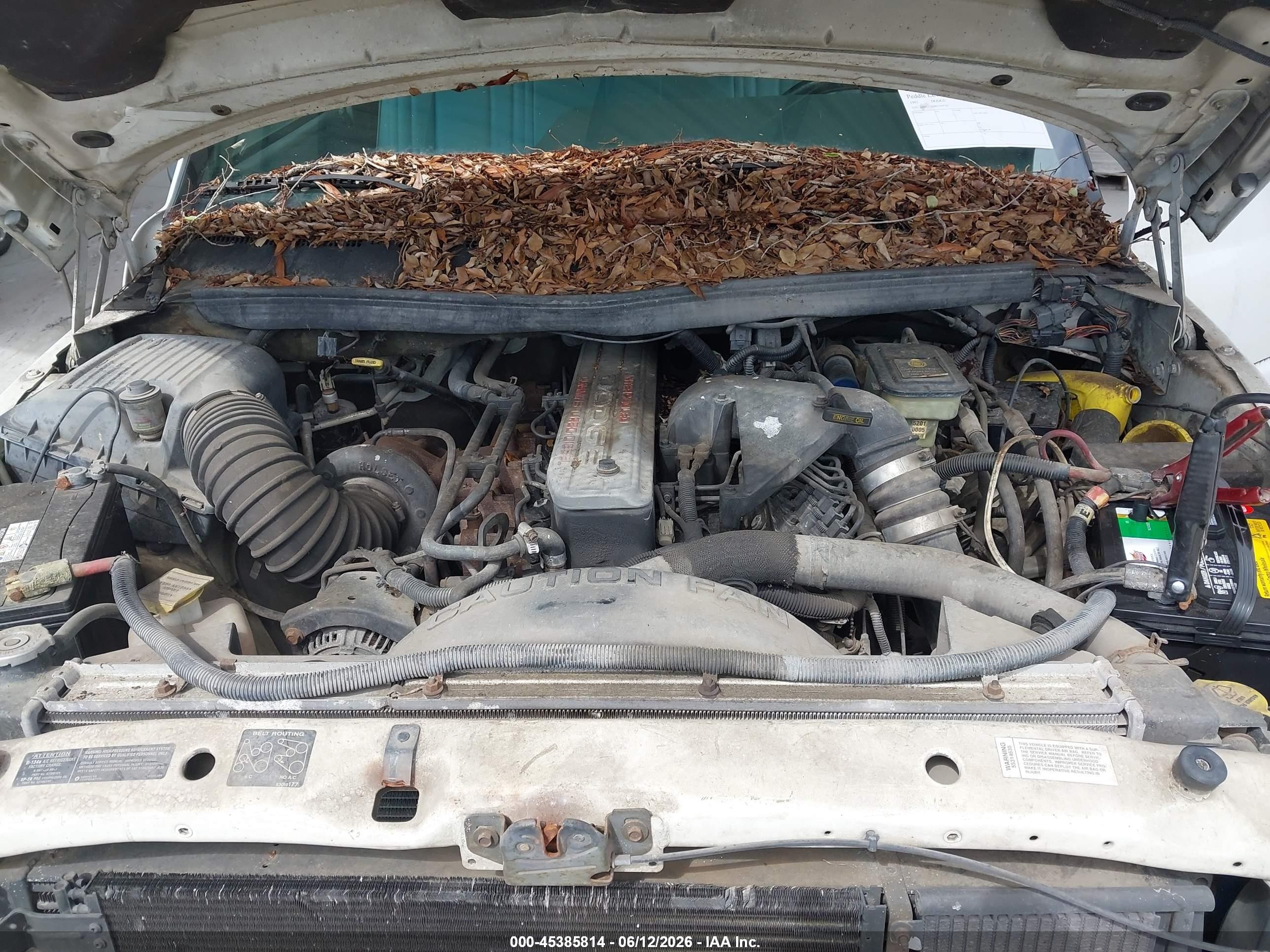 1997 Dodge Ram 2500 Chassis Lt Белый vin: 1B6KC26D8VJ509765