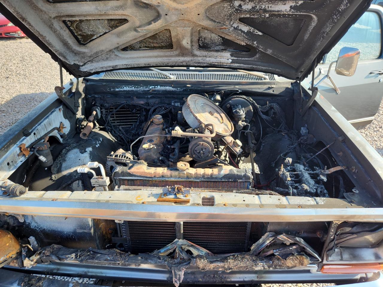 1986 Dodge D-series D100 Gray vin: 1B7FD04H3GS083677