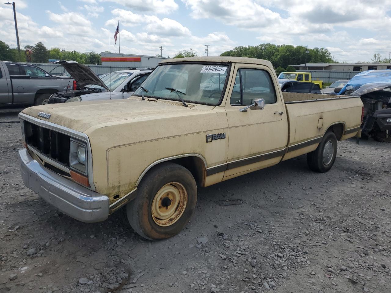 1986 Dodge D-series D100 Tan vin: 1B7FD04H7GS079440
