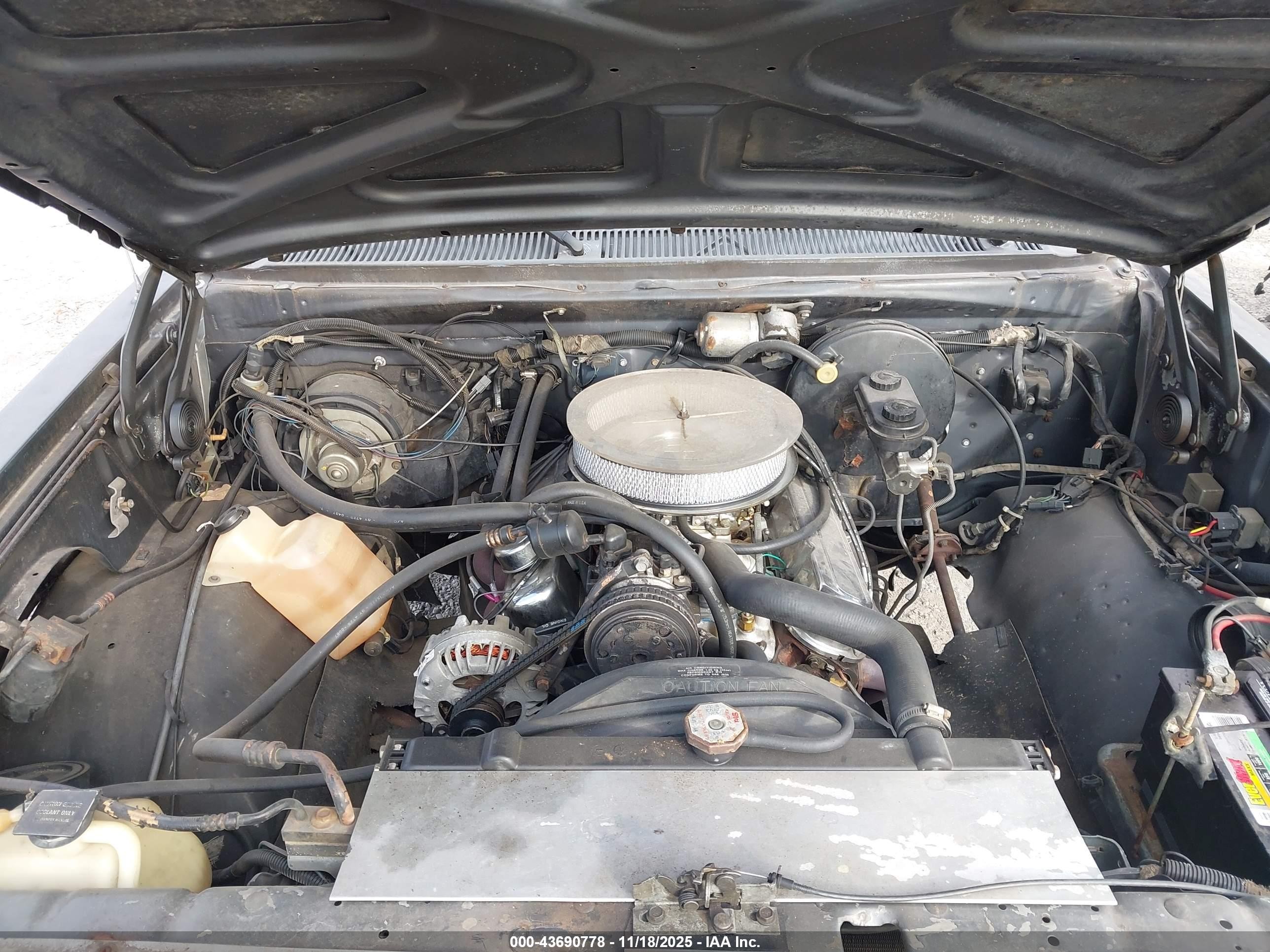 1987 Dodge D-series D100 Gray vin: 1B7FD04T4HS490638