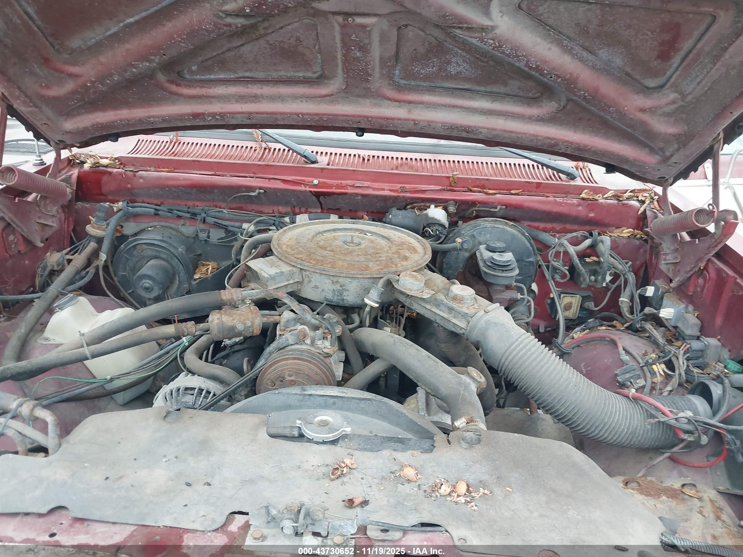 1986 Dodge D-series D100 Burgundy vin: 1B7FD04W6GS087141