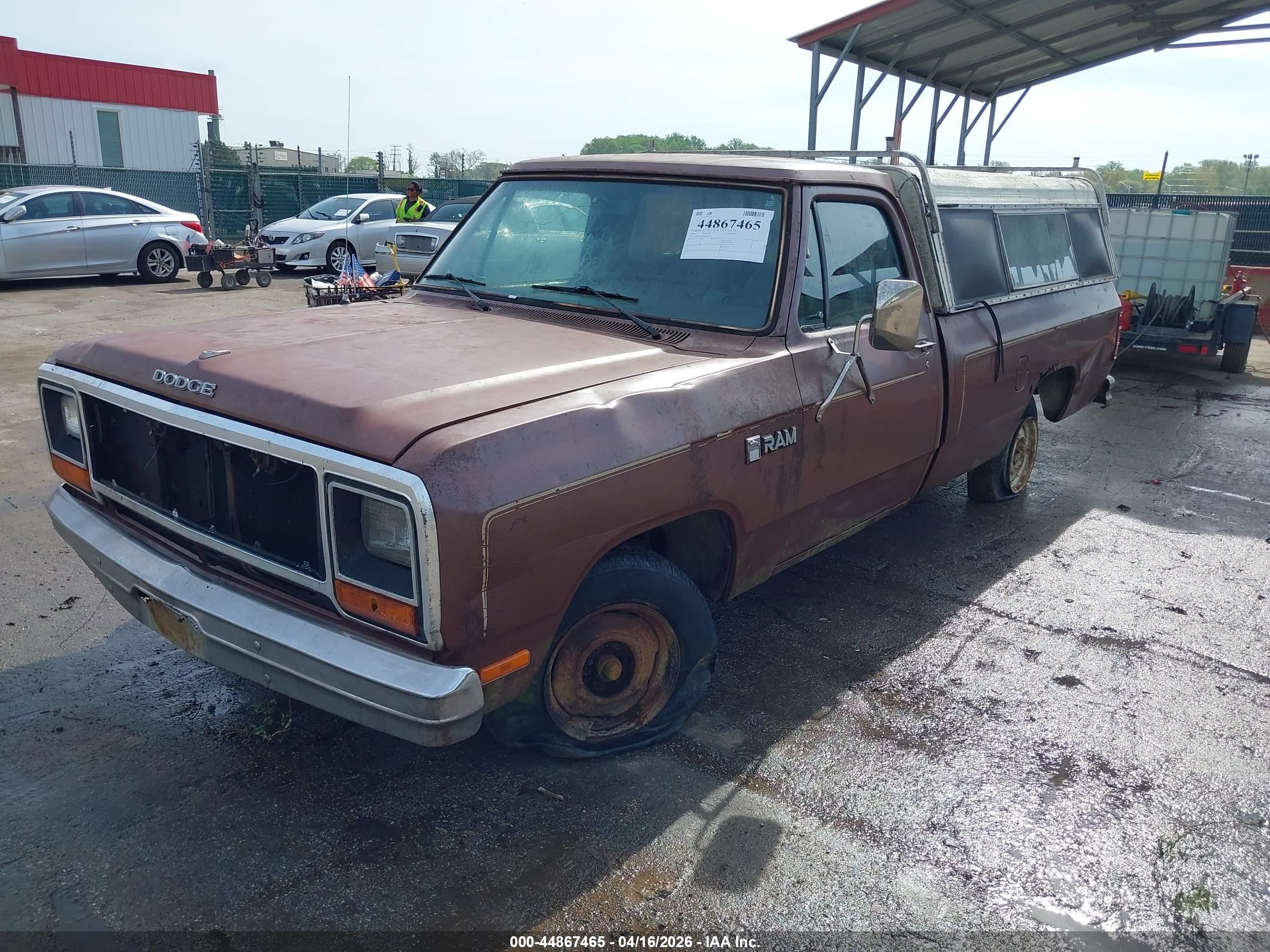 1984 Dodge D-series D150 Brown vin: 1B7FD14H2ES362377