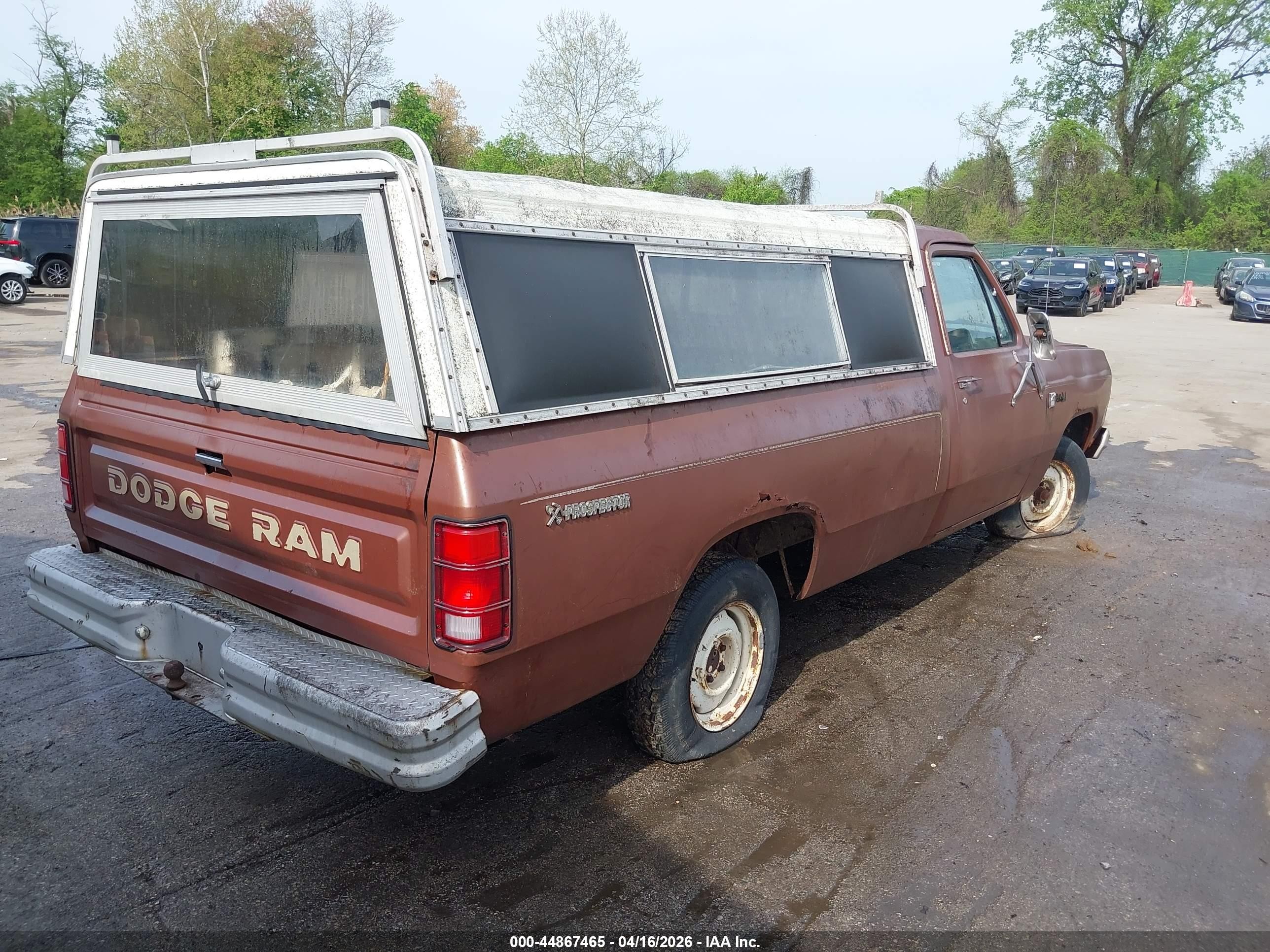 1984 Dodge D-series D150 Brown vin: 1B7FD14H2ES362377