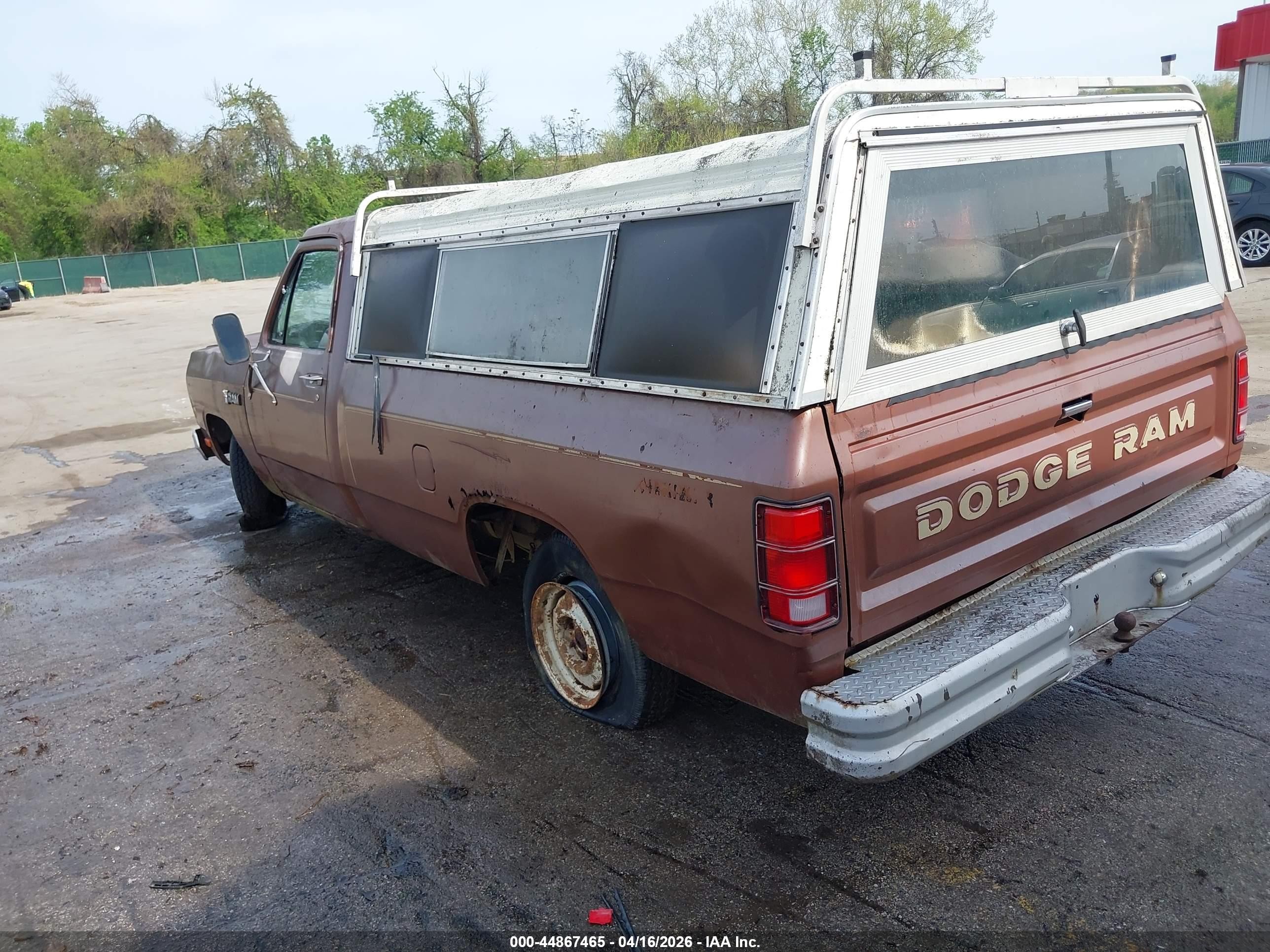 1984 Dodge D-series D150 Brown vin: 1B7FD14H2ES362377