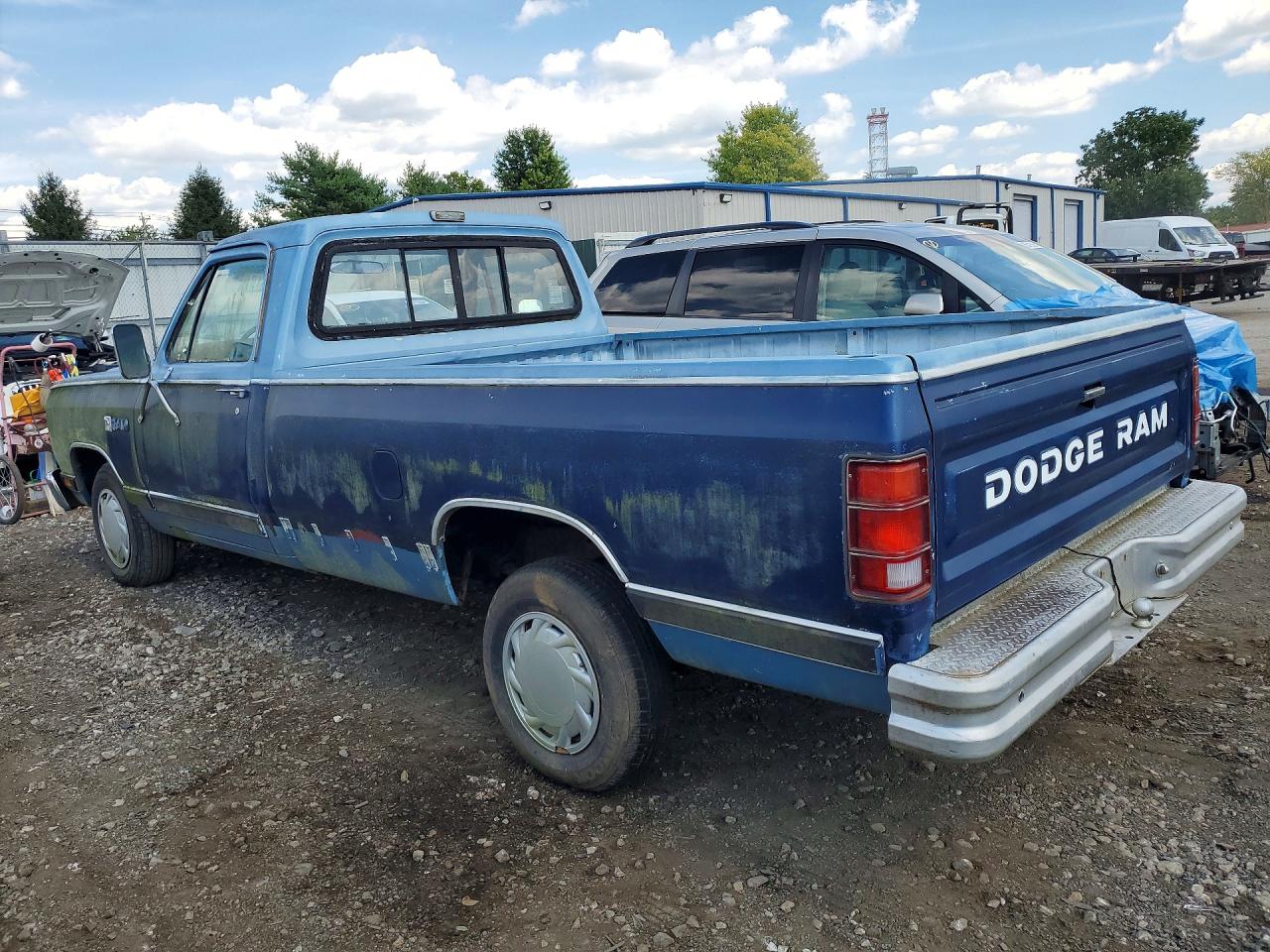 1987 Dodge D-series D150 Blue vin: 1B7FD14H2HS437745
