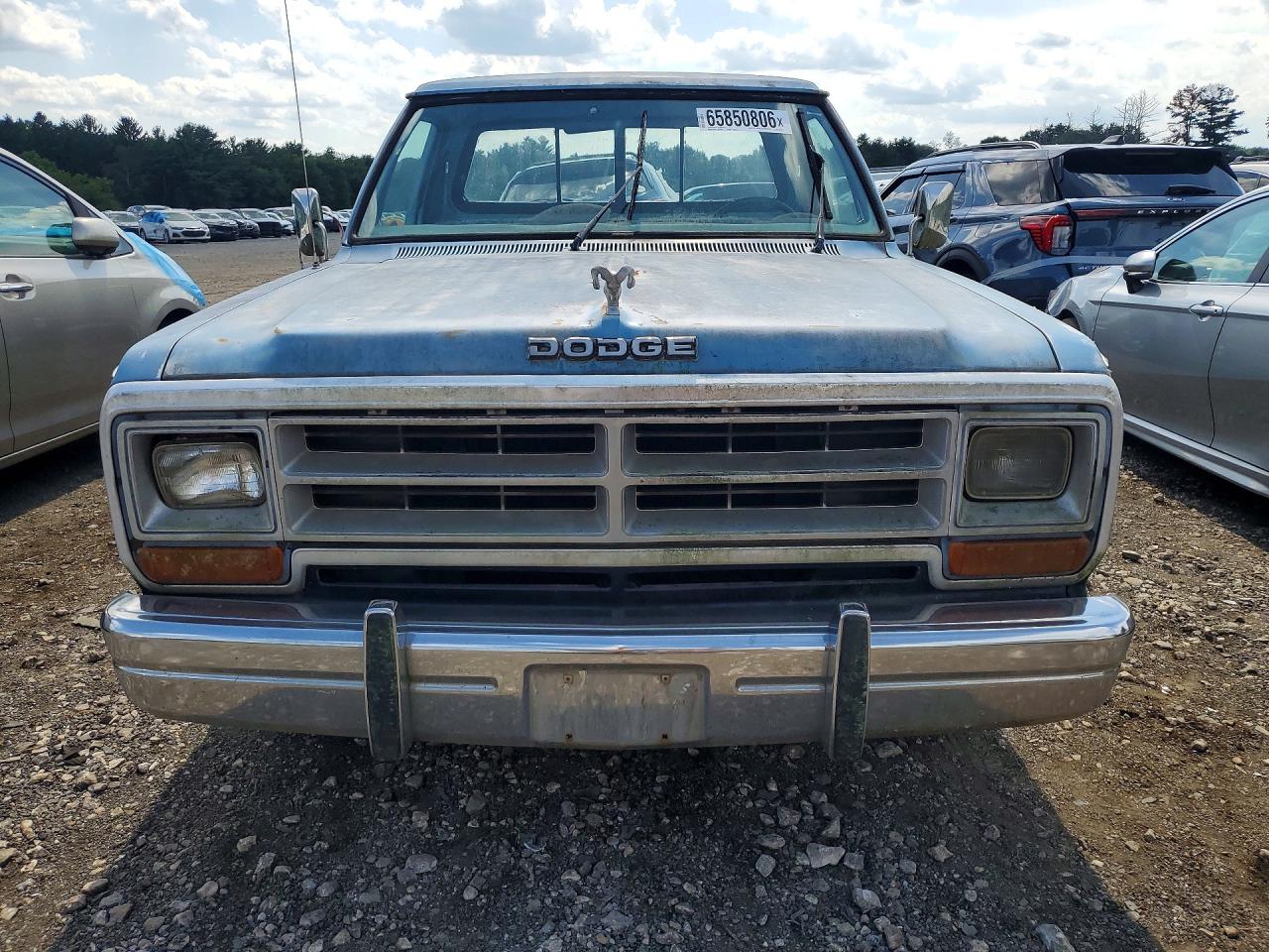 1987 Dodge D-series D150 Blue vin: 1B7FD14H2HS437745