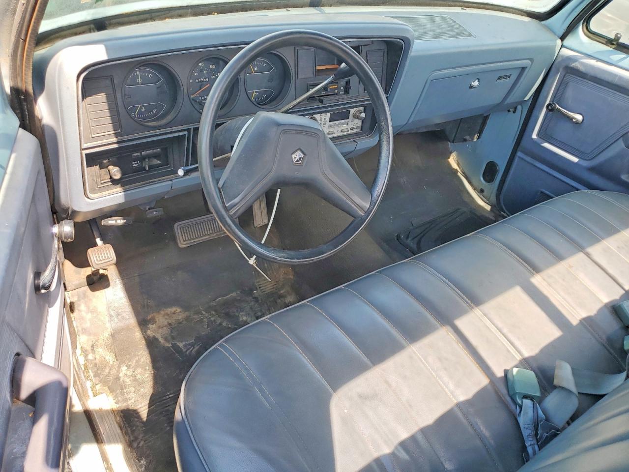 1987 Dodge D-series D150 Blue vin: 1B7FD14H2HS437745
