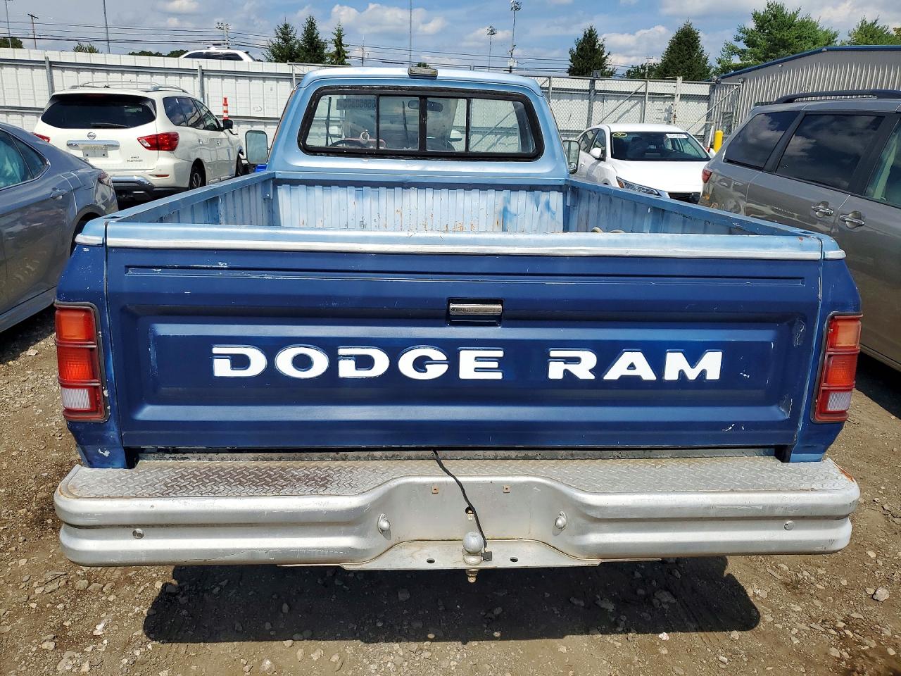 1987 Dodge D-series D150 Blue vin: 1B7FD14H2HS437745