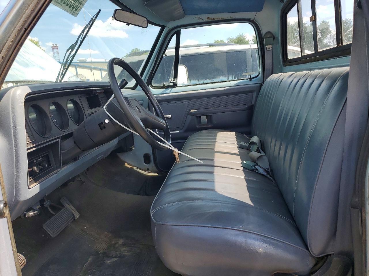 1987 Dodge D-series D150 Blue vin: 1B7FD14H2HS437745