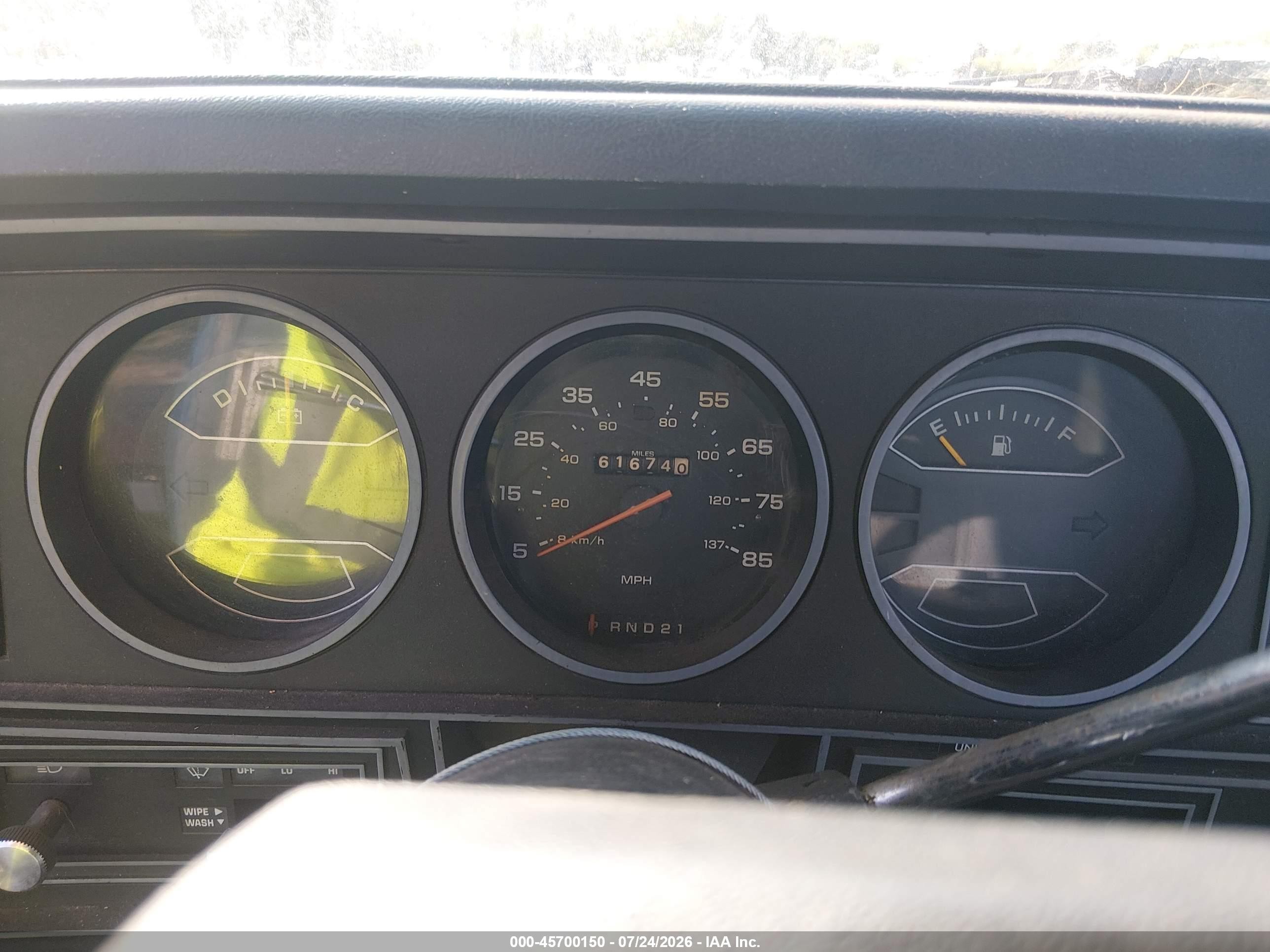 1985 Dodge D-series D100/d150 Blue vin: 1B7FD14H4FS586090