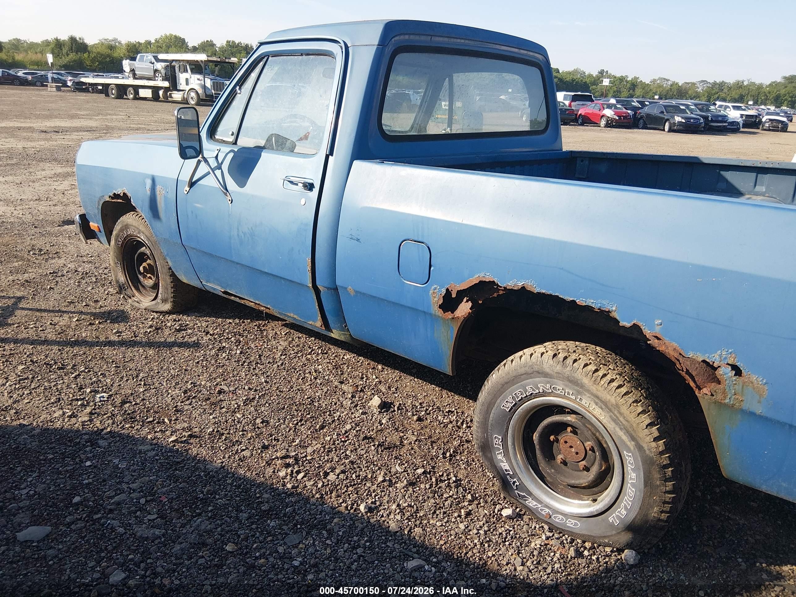 1985 Dodge D-series D100/d150 Blue vin: 1B7FD14H4FS586090