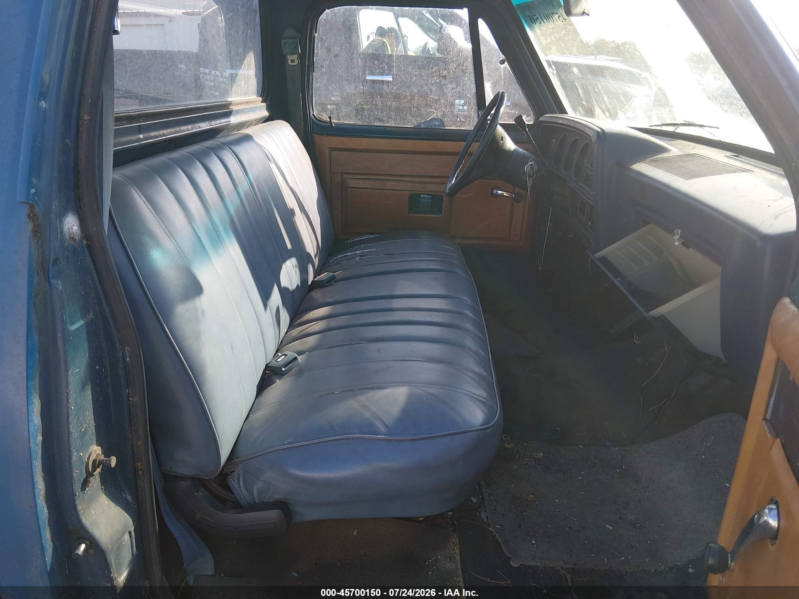 1985 Dodge D-series D100/d150 Blue vin: 1B7FD14H4FS586090
