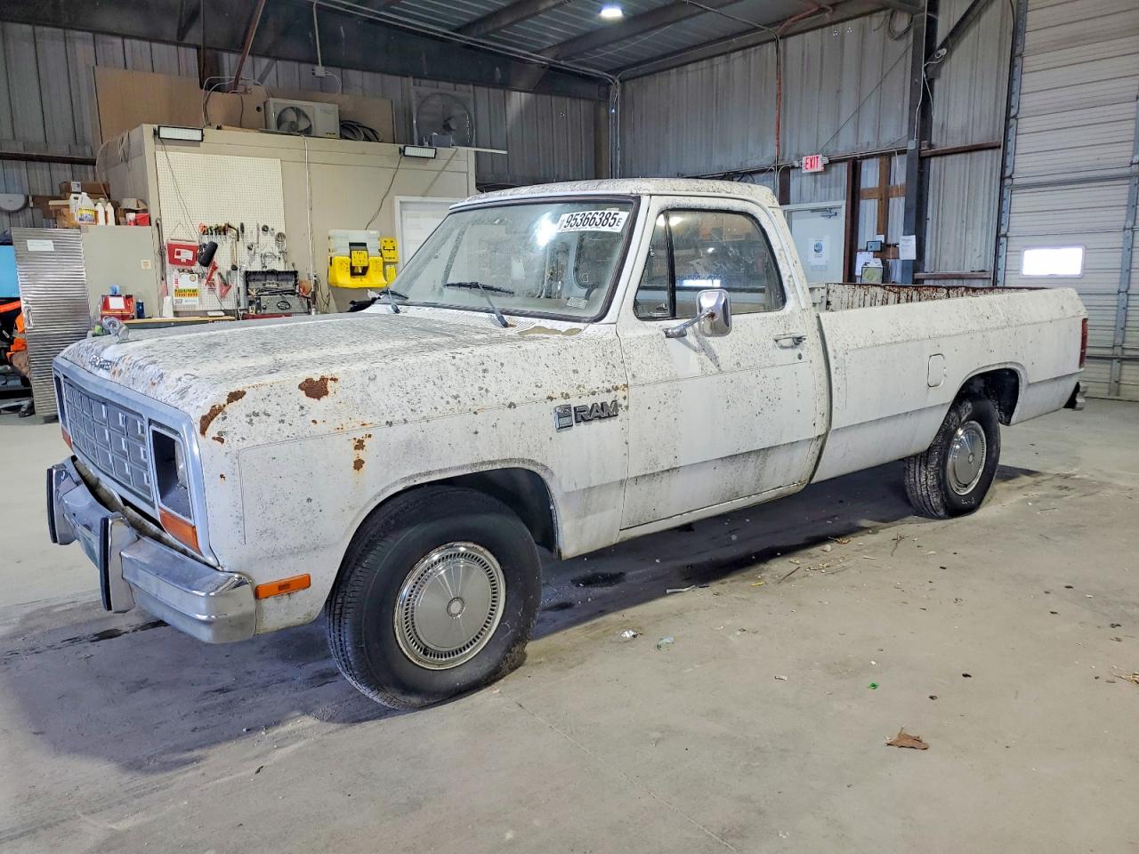 1984 Dodge D-series D150 White vin: 1B7FD14T1ES363265