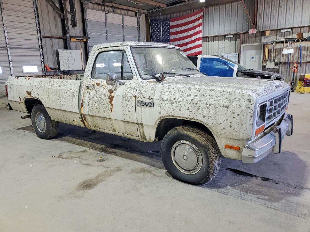 1984 Dodge D-series D150 White vin: 1B7FD14T1ES363265