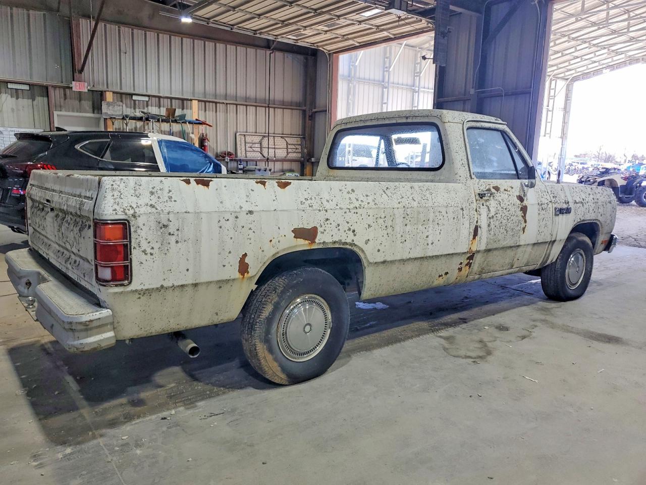 1984 Dodge D-series D150 White vin: 1B7FD14T1ES363265