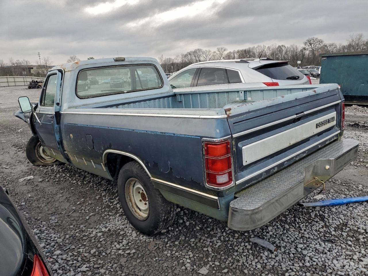 1987 Dodge D-series D150 Blue vin: 1B7FD14T2HS511430