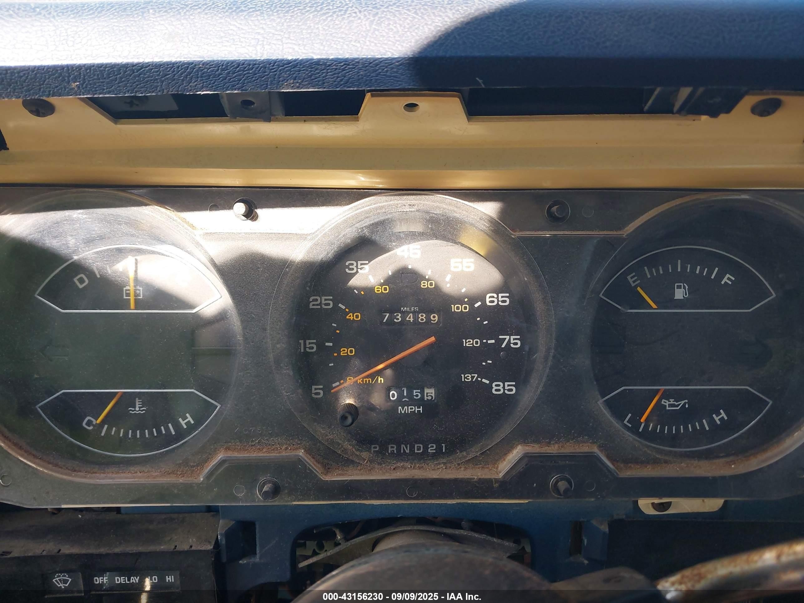 1985 Dodge D-series D100/d150 Blue vin: 1B7FD14T5FS507515