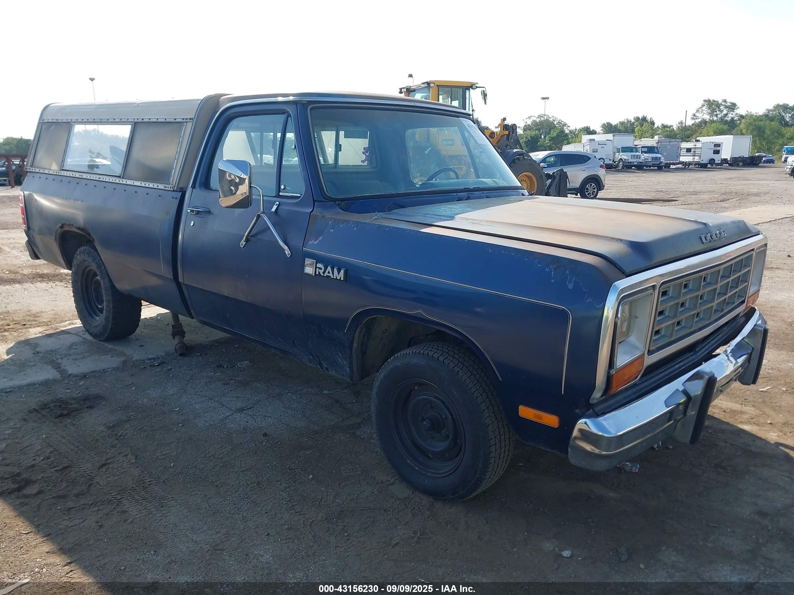 1985 Dodge D-series D100/d150 Blue vin: 1B7FD14T5FS507515