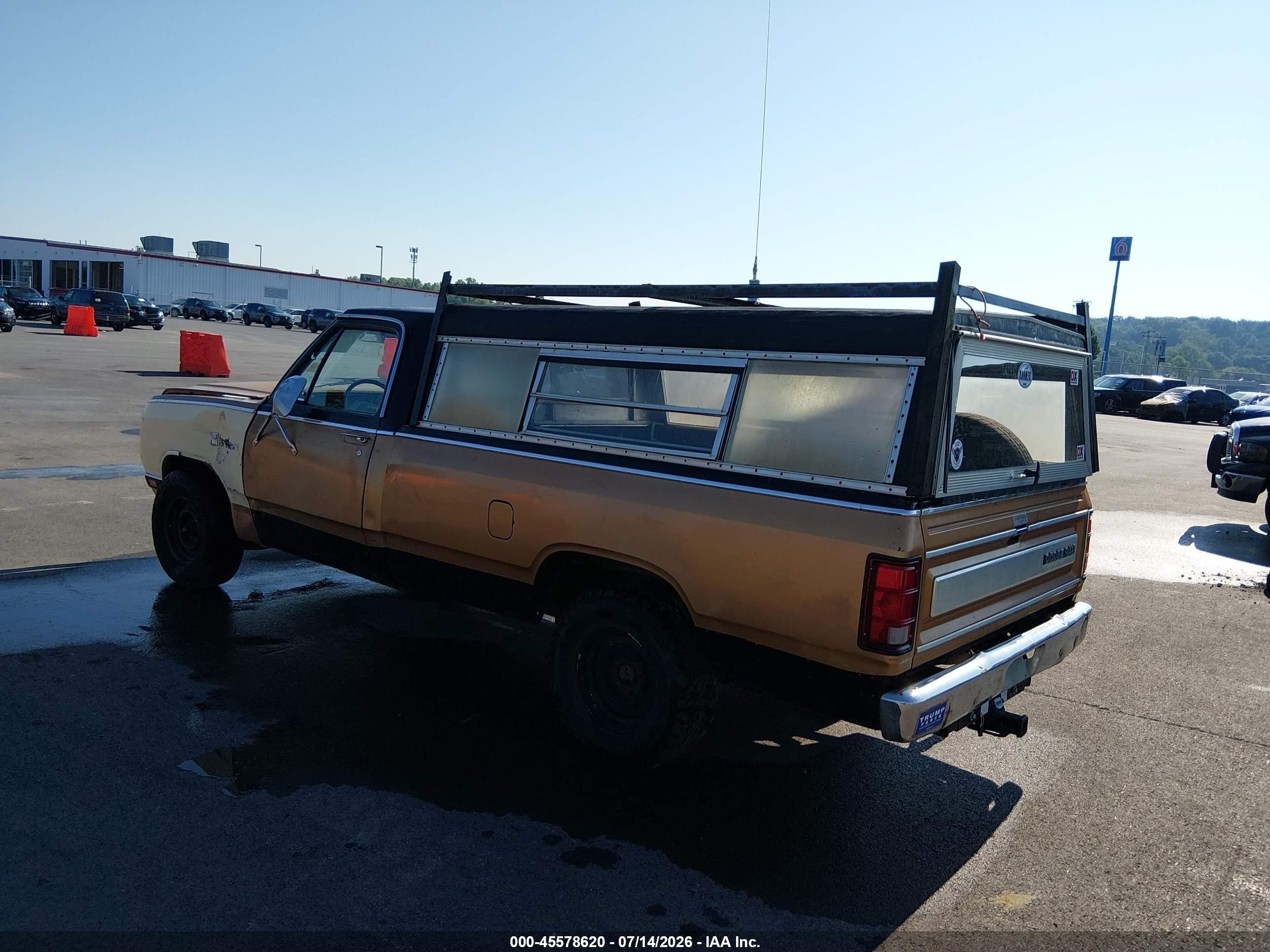 1985 Dodge D-series D100/d150 Brown vin: 1B7FD14TXFS706477