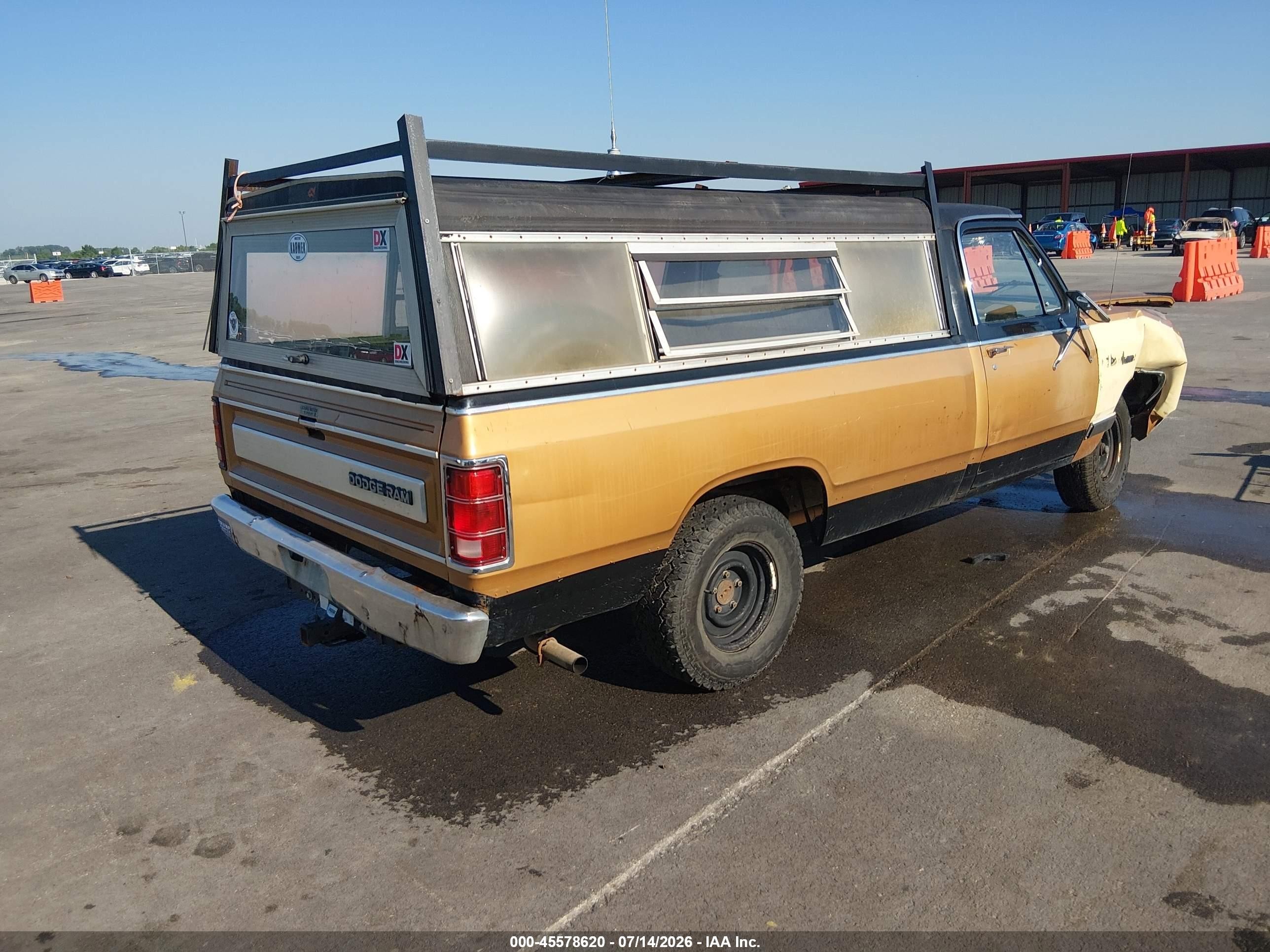 1985 Dodge D-series D100/d150 Brown vin: 1B7FD14TXFS706477