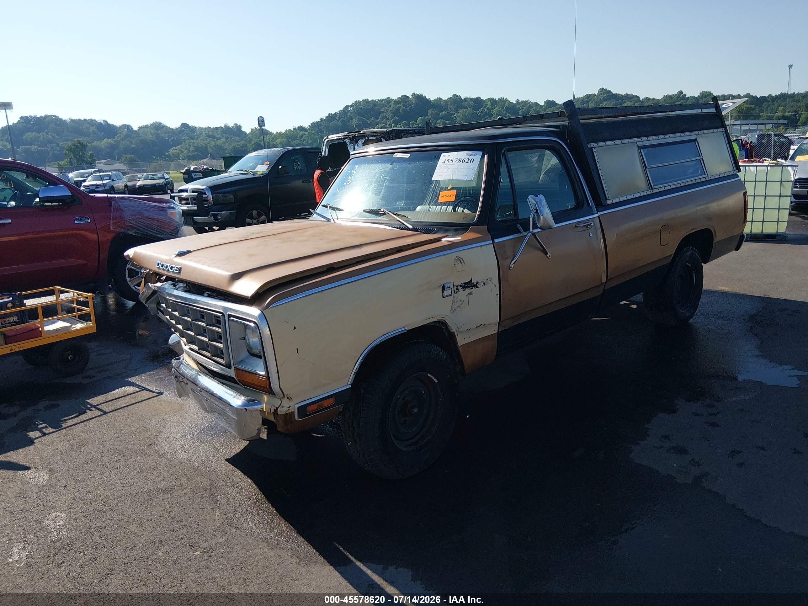 1985 Dodge D-series D100/d150 Brown vin: 1B7FD14TXFS706477