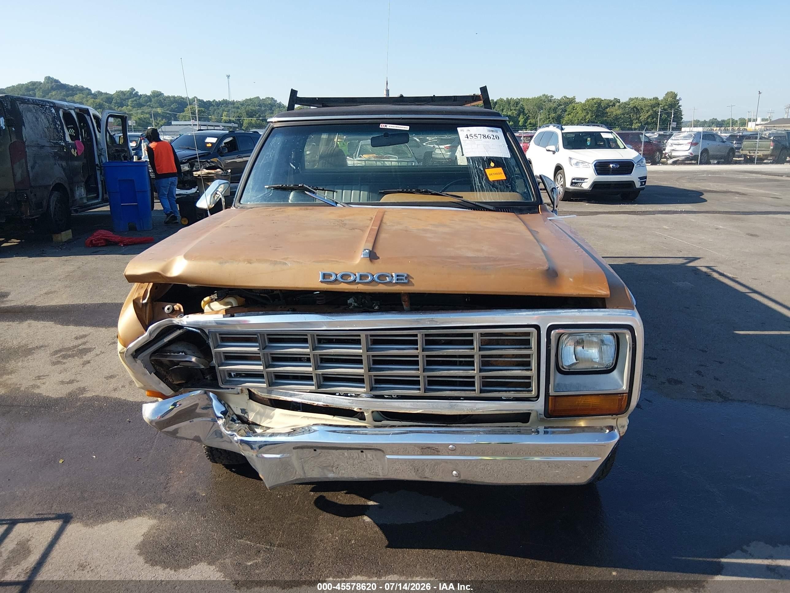 1985 Dodge D-series D100/d150 Brown vin: 1B7FD14TXFS706477