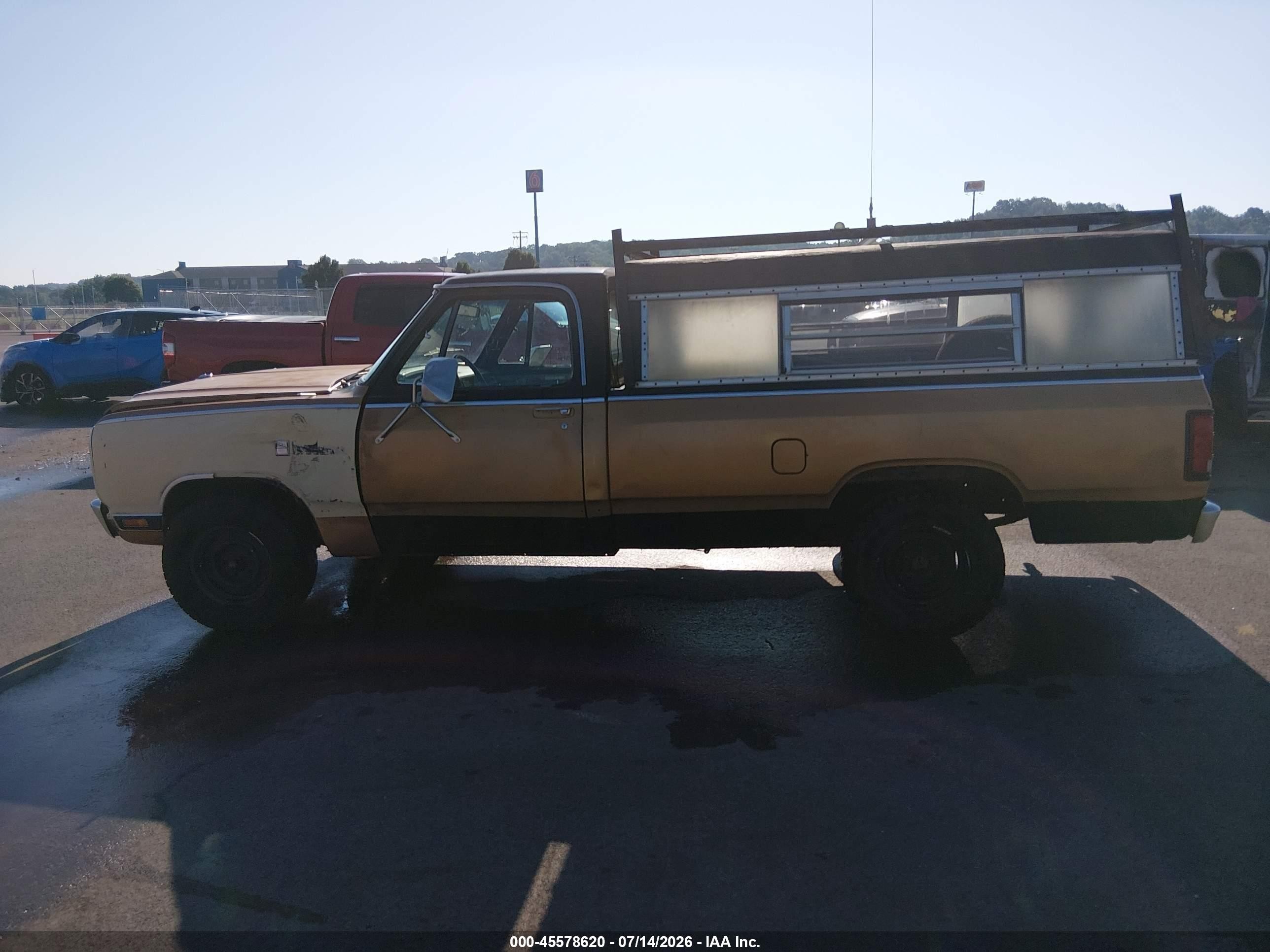 1985 Dodge D-series D100/d150 Brown vin: 1B7FD14TXFS706477