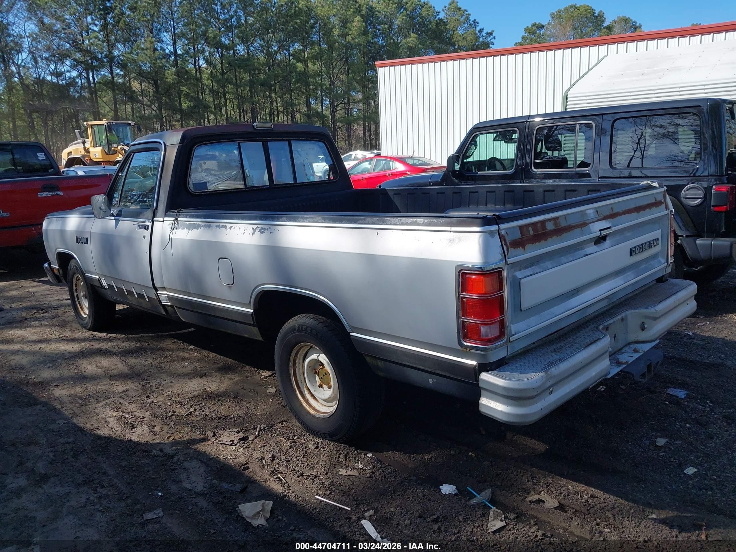 1987 Dodge D-series D150 Black vin: 1B7FD14TXHS382739