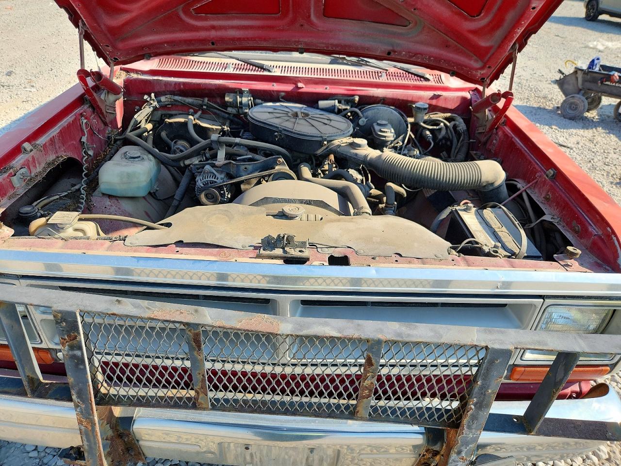 1989 Dodge D-series D100 Red vin: 1B7FE06X6KS086146