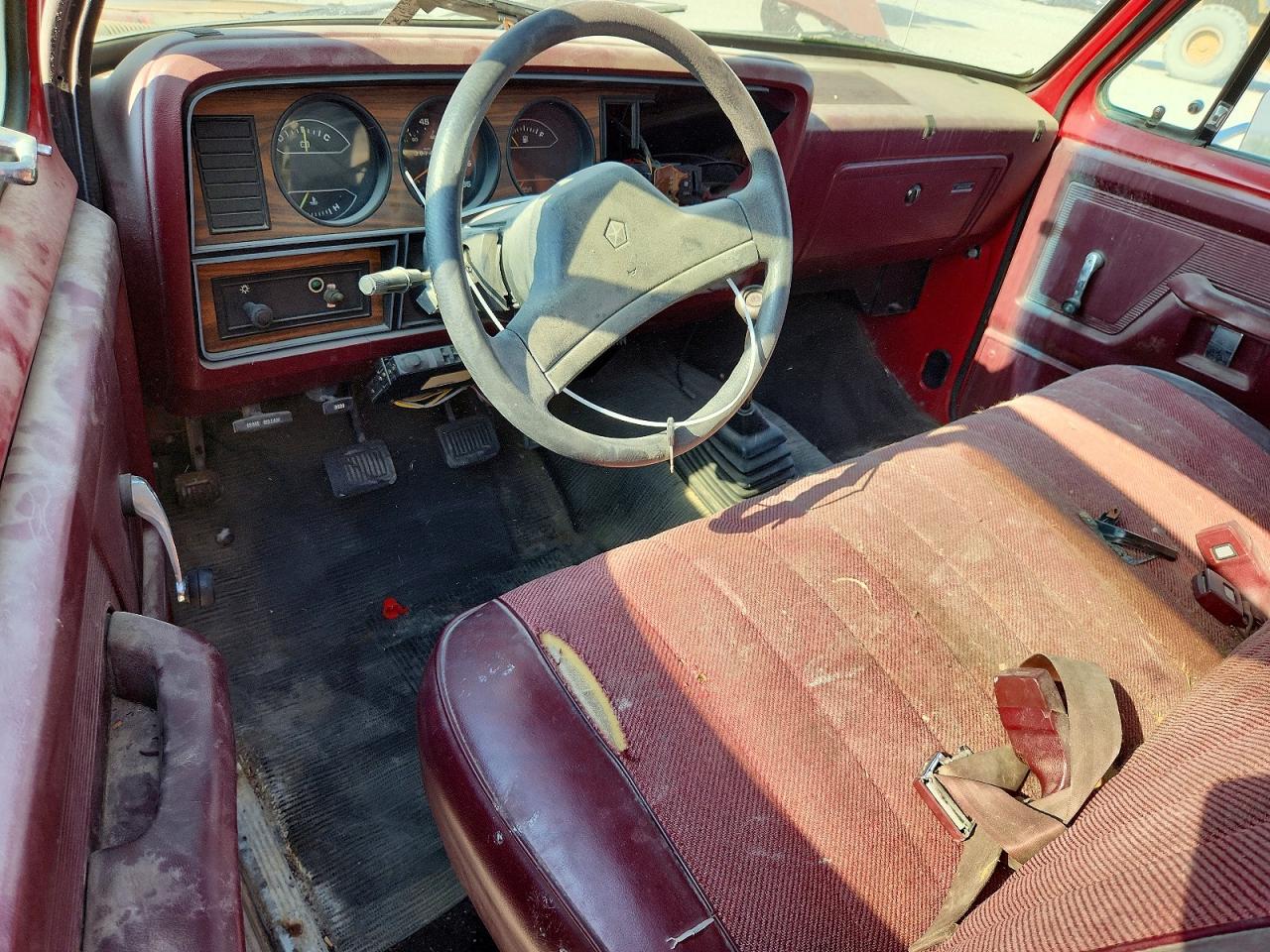 1989 Dodge D-series D100 Red vin: 1B7FE06X6KS086146