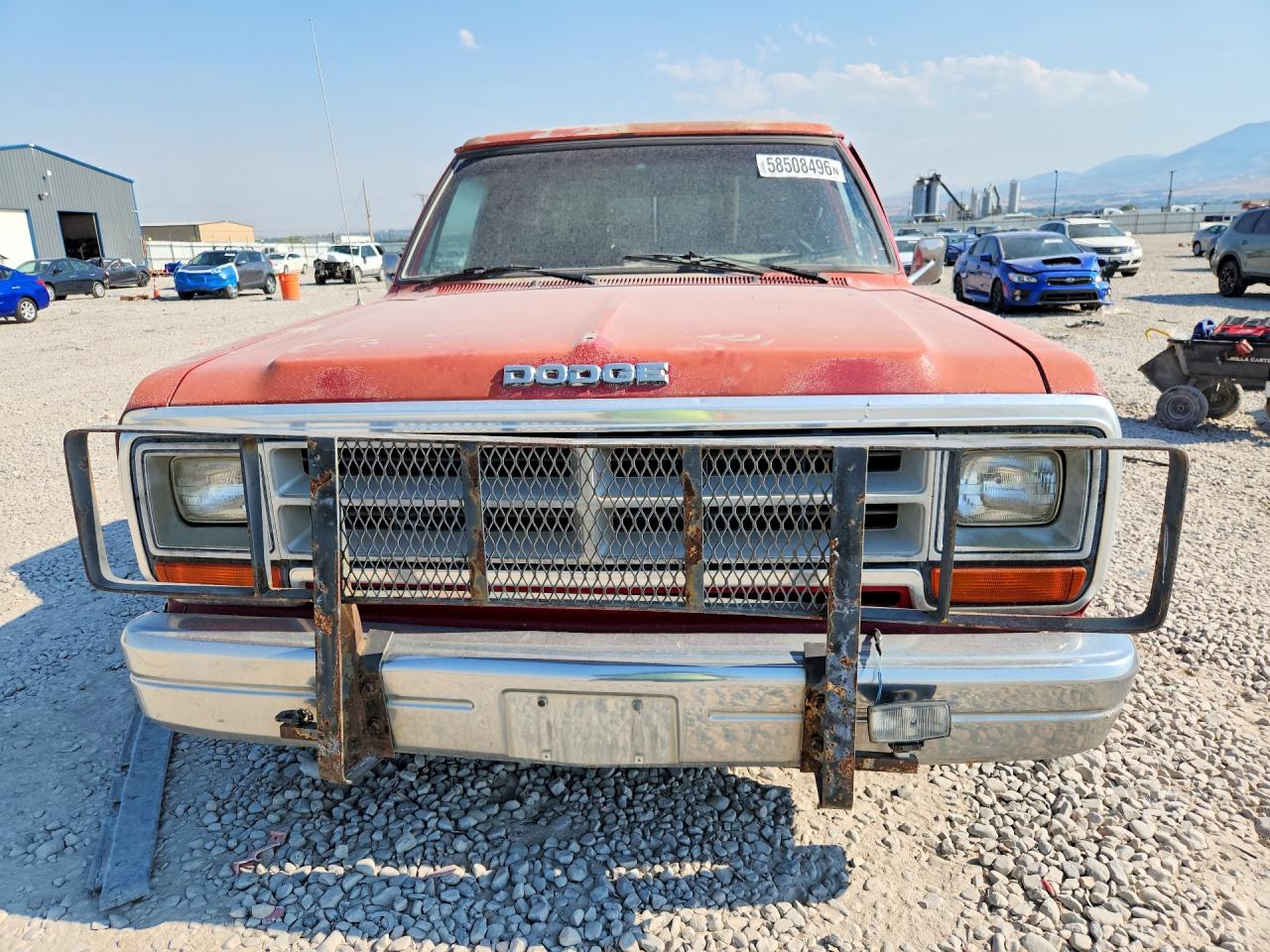 1989 Dodge D-series D100 Red vin: 1B7FE06X6KS086146