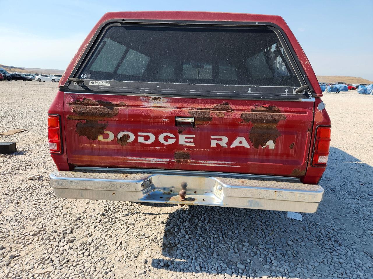 1989 Dodge D-series D100 Red vin: 1B7FE06X6KS086146