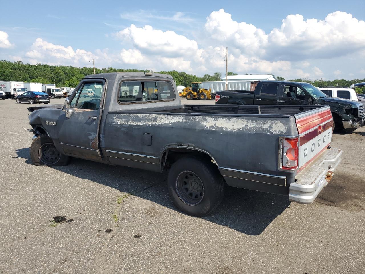 1989 Dodge D-series Gray vin: 1B7FE06Y1KS178502