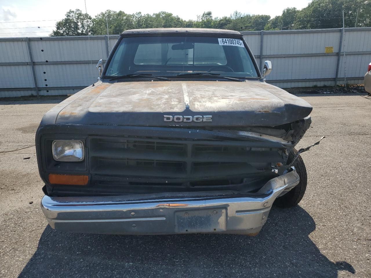 1989 Dodge D-series Gray vin: 1B7FE06Y1KS178502