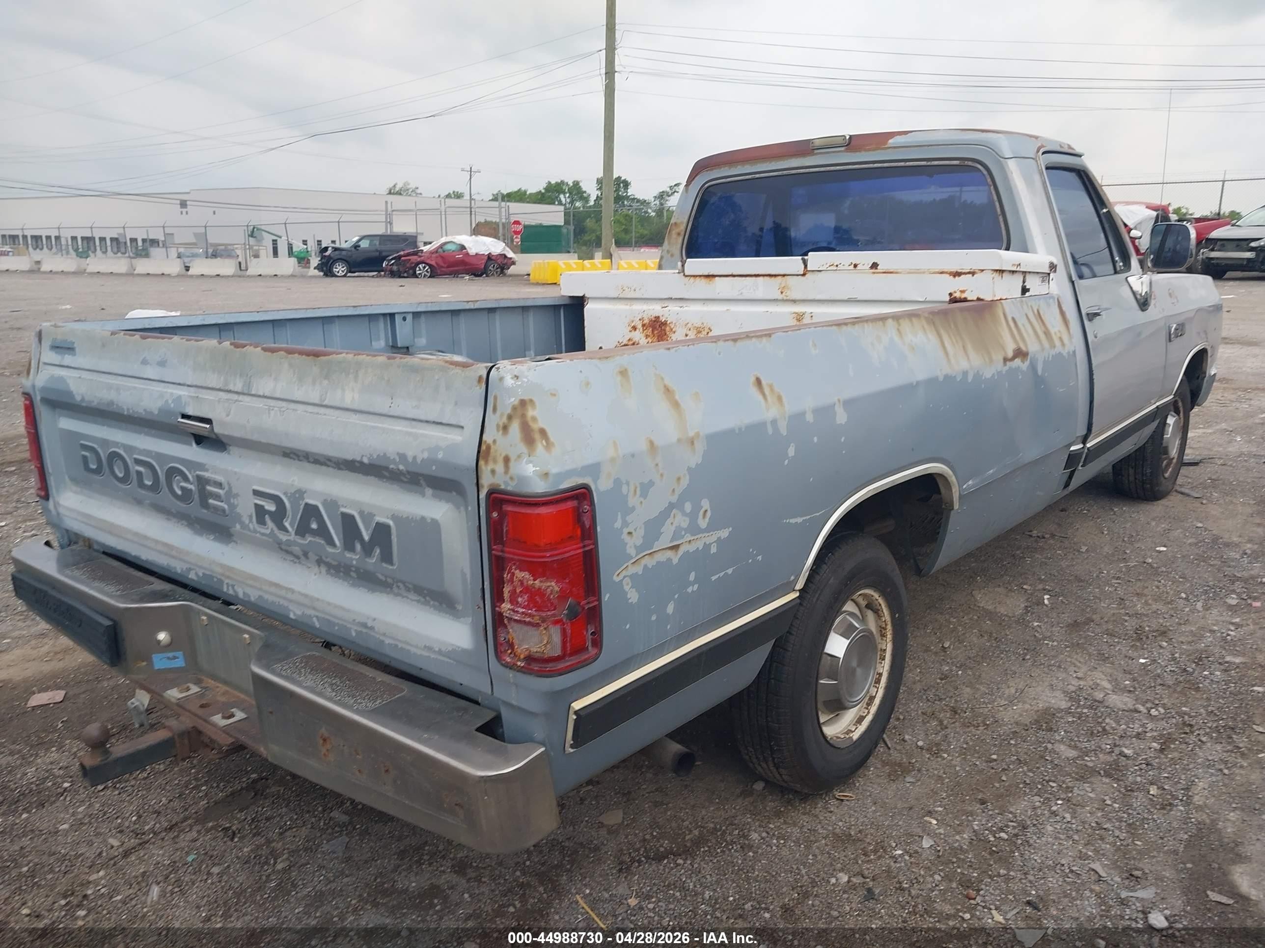 1989 Dodge D-series D100 Light Blue vin: 1B7FE06Y4KS015133