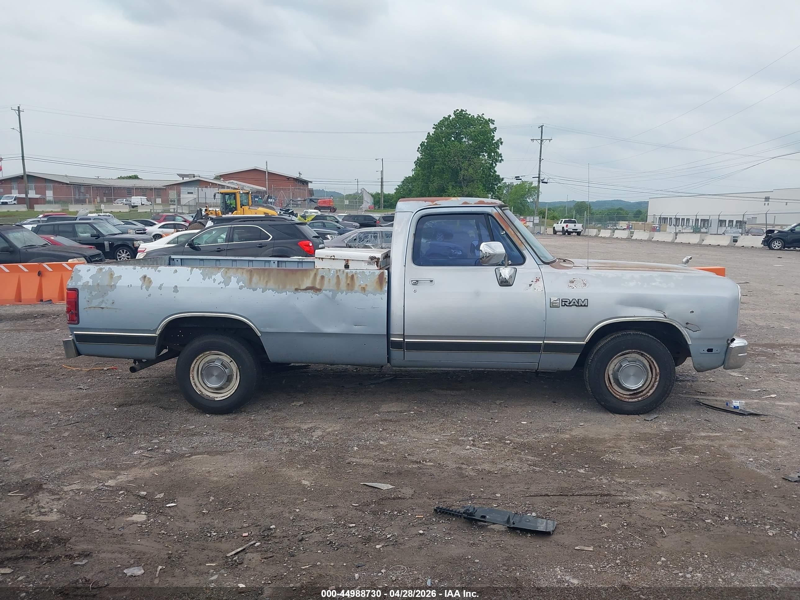 1989 Dodge D-series D100 Light Blue vin: 1B7FE06Y4KS015133
