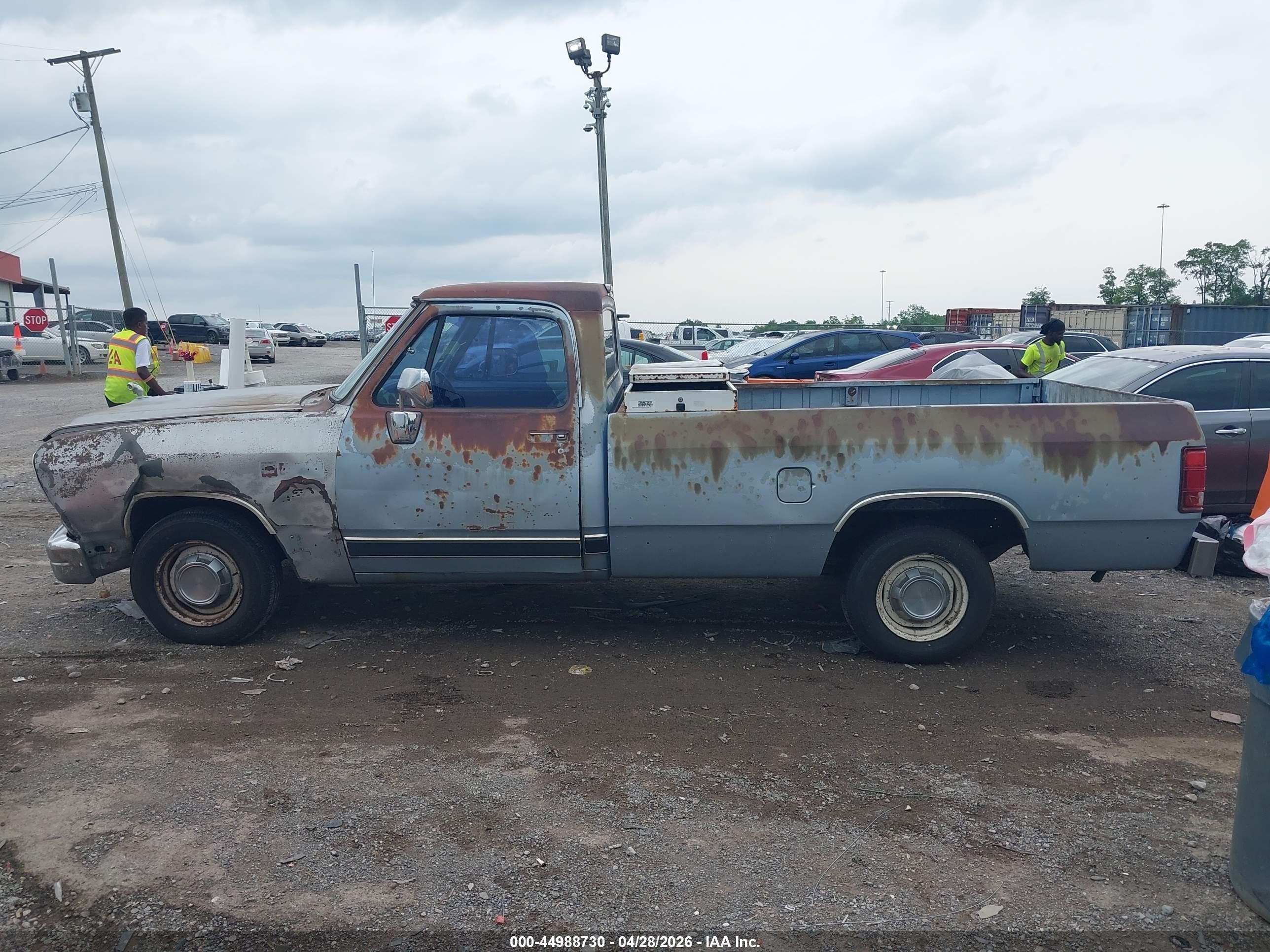 1989 Dodge D-series D100 Light Blue vin: 1B7FE06Y4KS015133